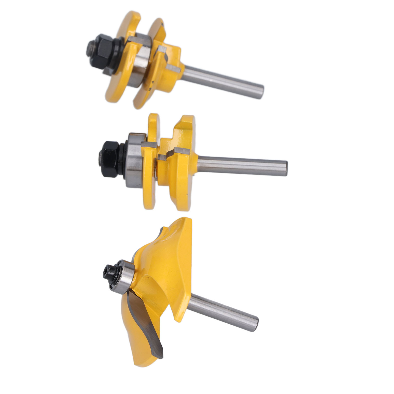 Römische Ogee-profil-holzfräser, Nut- Und Federfräser, 6,35 Mm Schaft, Holzbearbeitungswerkzeuge, 3er-set