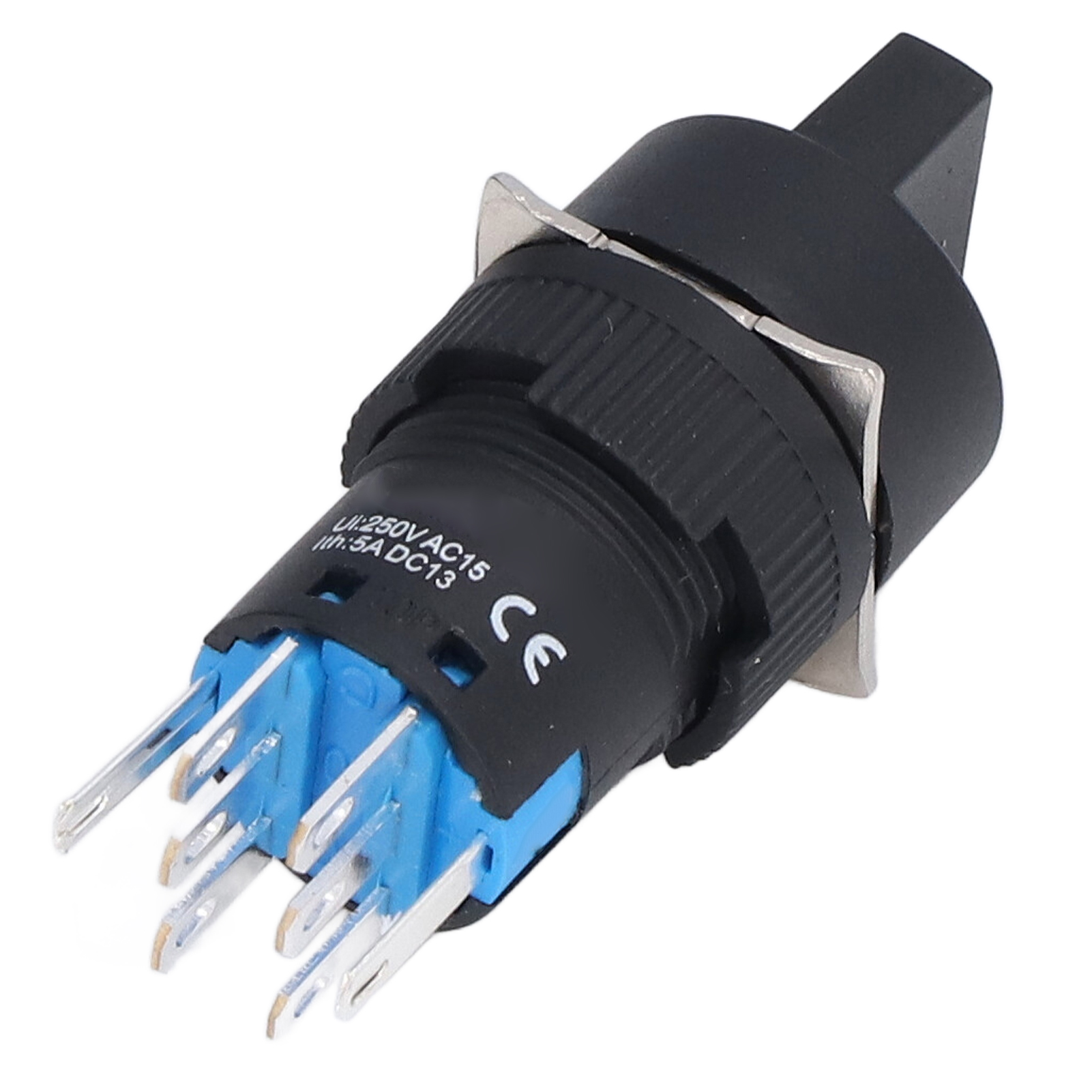 Runder, Selbstverriegelnder 3-positionen-drehschalter Mit Kontrollleuchte, Ac 220 V, Packung Mit 25 Drucktaster Bemla1622xd/31yr