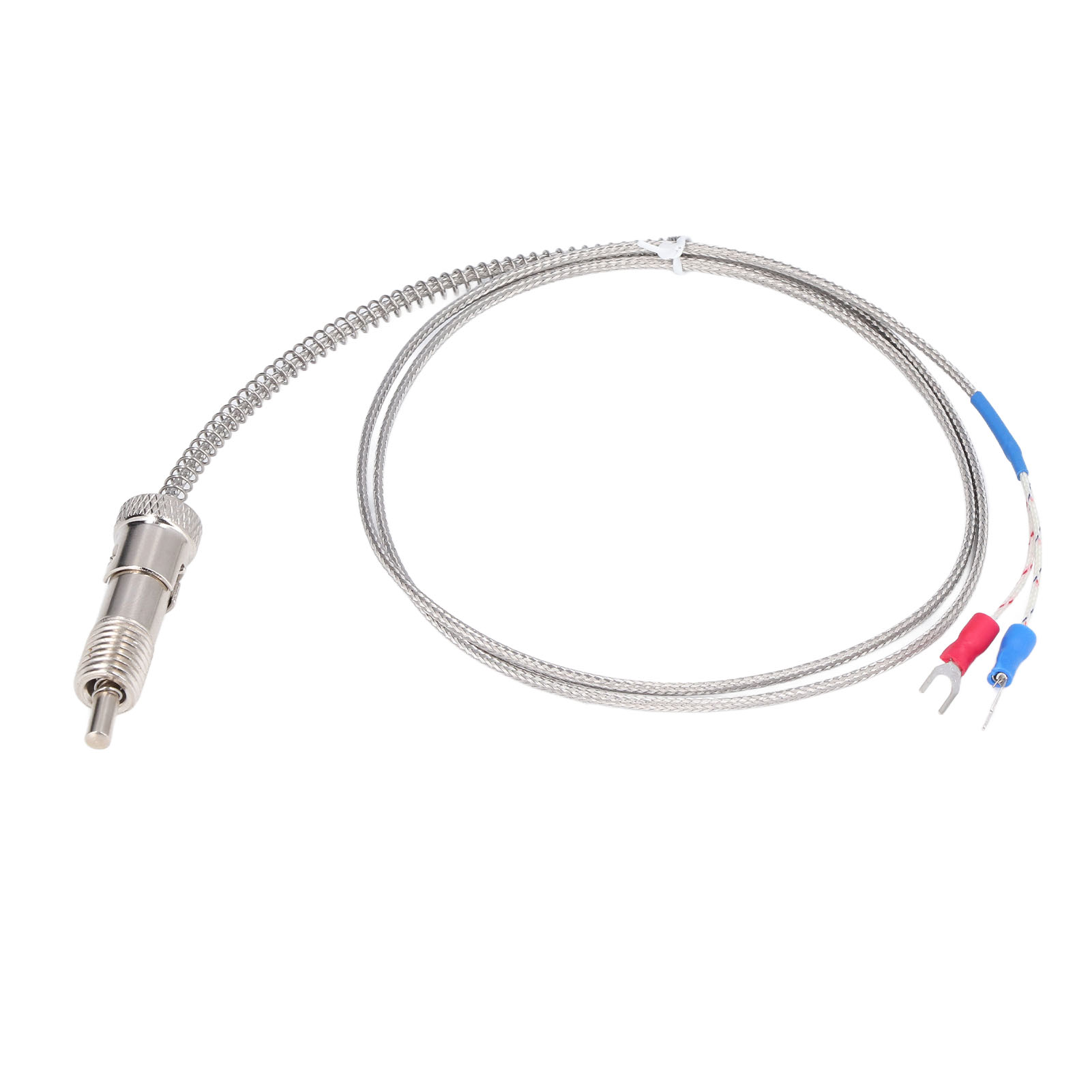 Thermoelement Mit Nickel-silizium-druckfeder Typ K, Temperaturfühler M12, 1 Meter Sonde