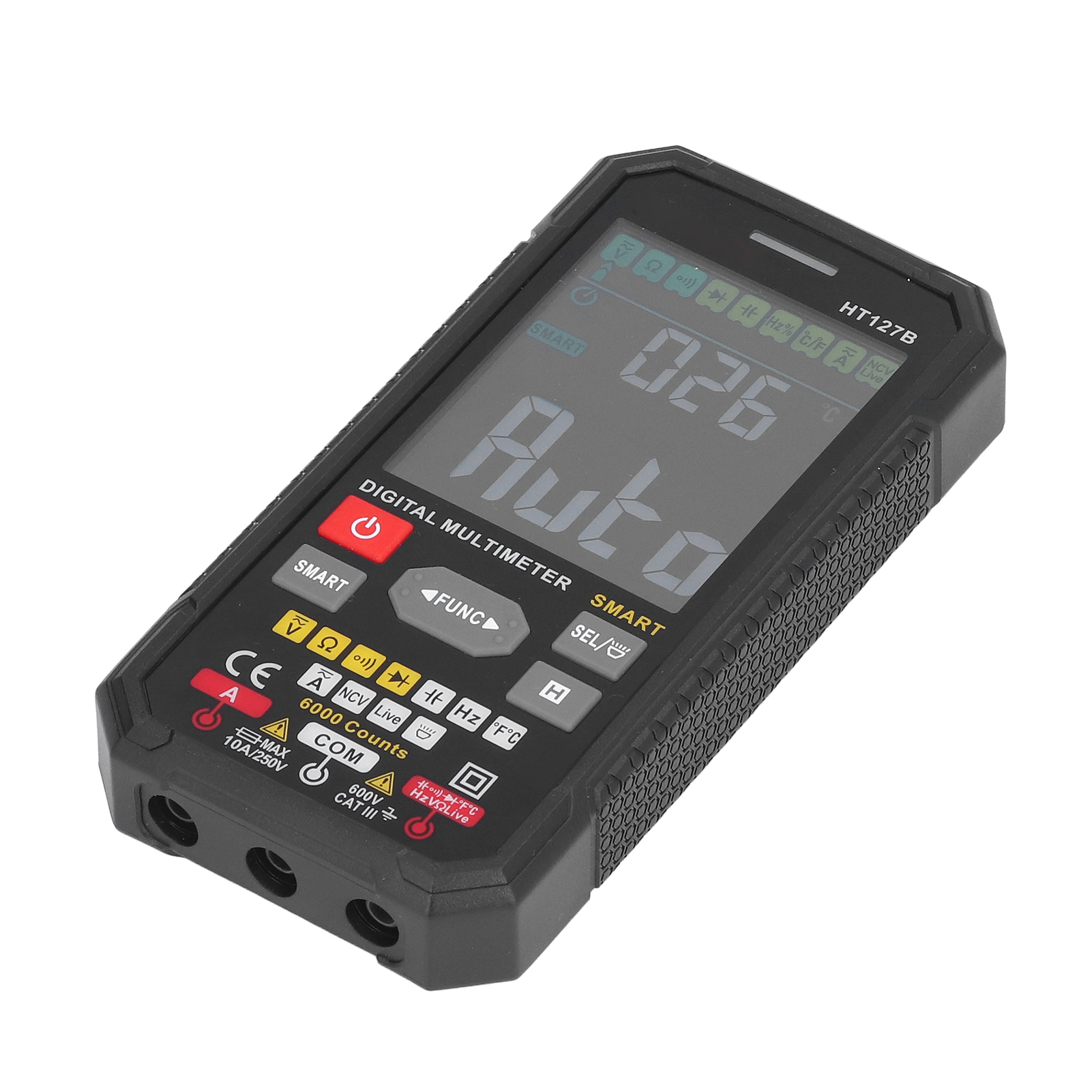 Digitales Multimeter Mit Automatischer Digitalanzeige, Ac/dc-tester, Volt, Ohm, Ampere, Tragbares Voltmeter, Ohmmeter, Amperemeter