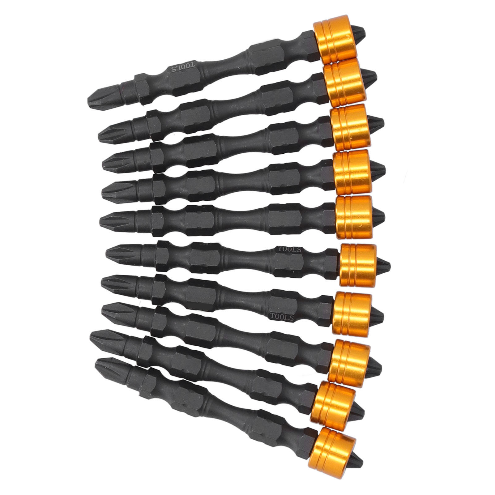 Set Mit 10 Ph2-magnetschraubendreherbits Für Schraubendreher, 1/4-zoll-sechskant-schlagbohrerbits