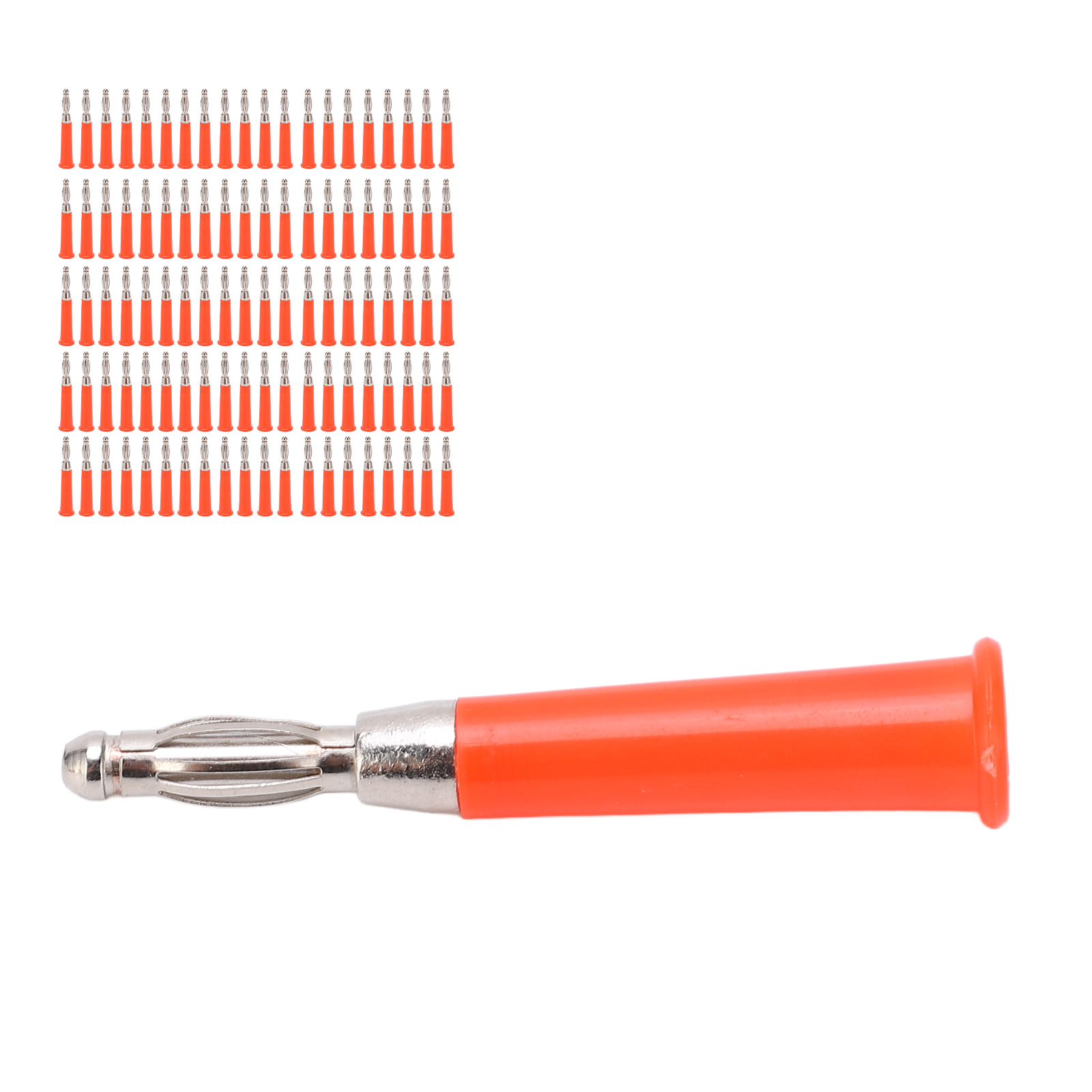4-mm-bananenstecker, 100er-packung, Lötanschluss, Zubehörset Für Maschinen Und Geräte, Rot J.10010