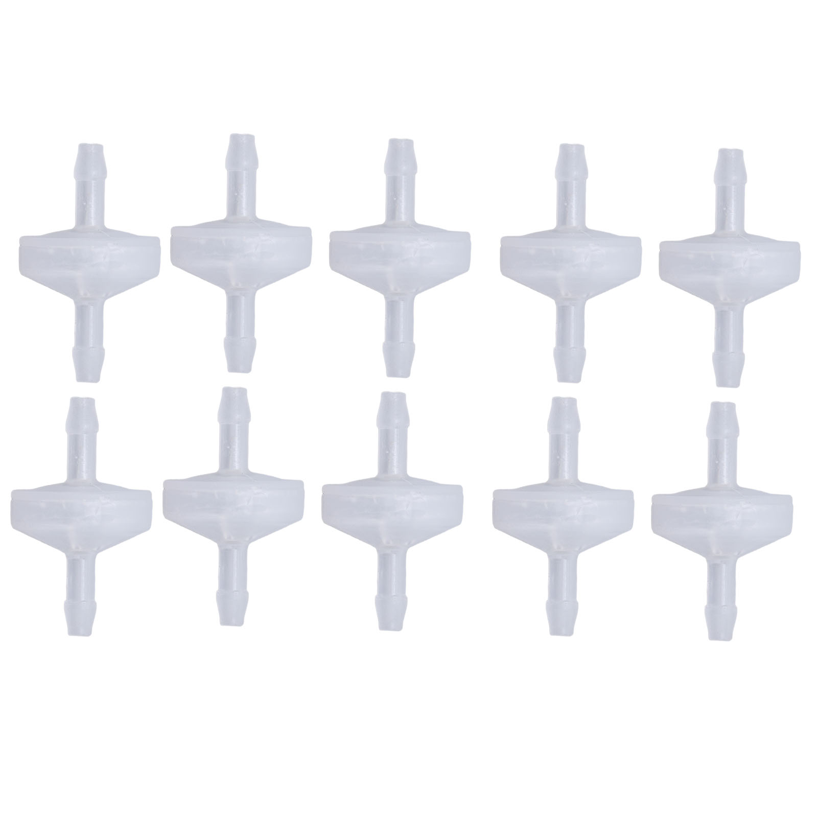 10-teiliges Set Aus Widerhaken-rückschlagventilen Aus Ozonbeständigem Pp-kunststoff, Einwegmembran, 3 Mm Durchscheinender Wasserstopp