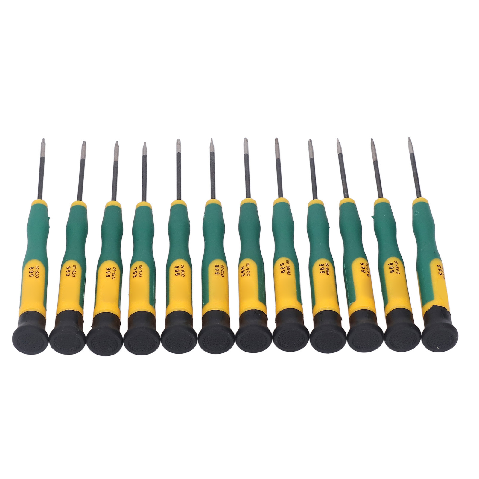 12-teiliges Schraubendreher-set Mit Silikongriffen Und Hochfesten Vanadiumstahl-bits Reparaturwerkzeugset Für Handys Und Kameras.