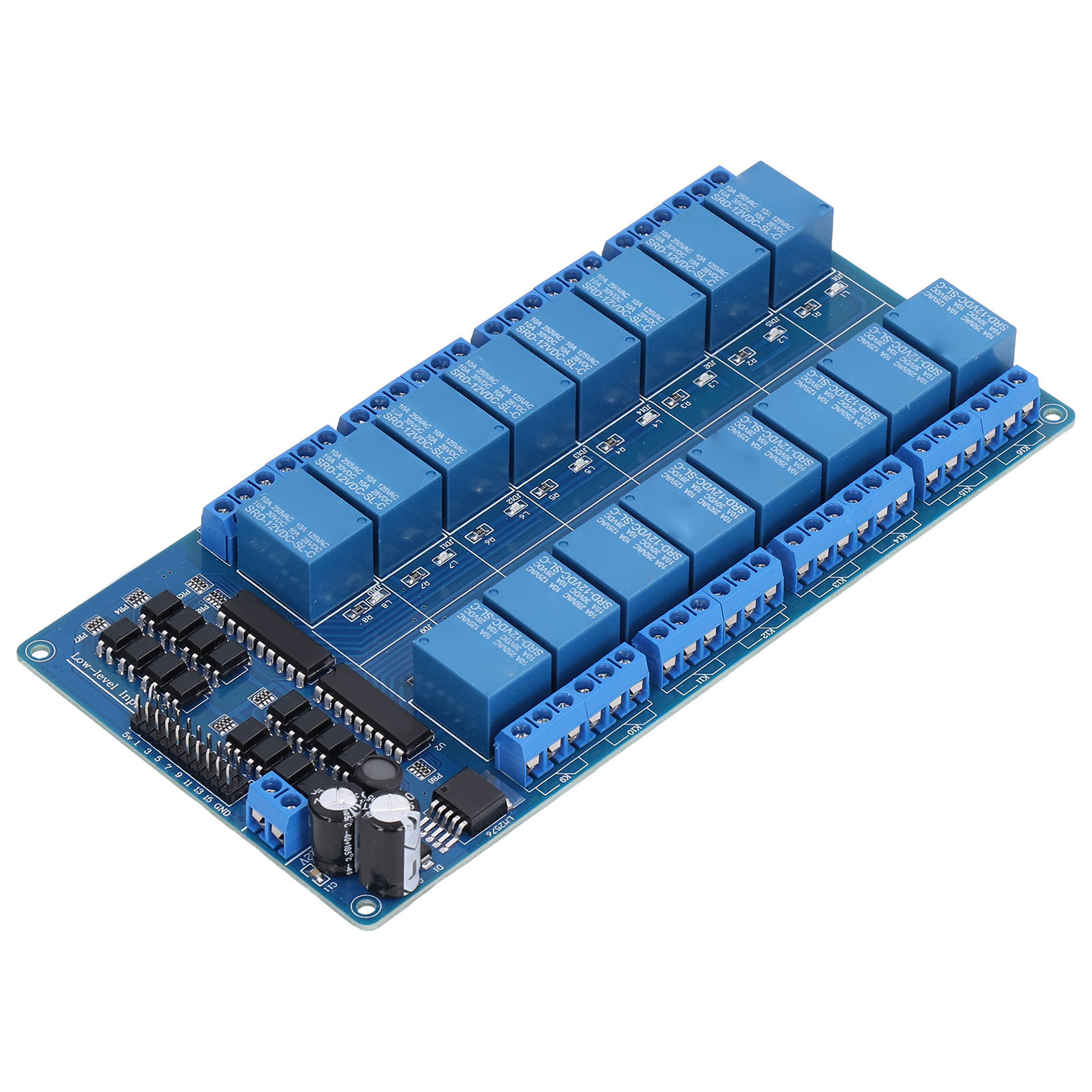 Hochpräzises 16-kanal-12v-relaismodul Mit Rj45-schnittstelle Für Industrieanlagen Und Elektrische Geräte