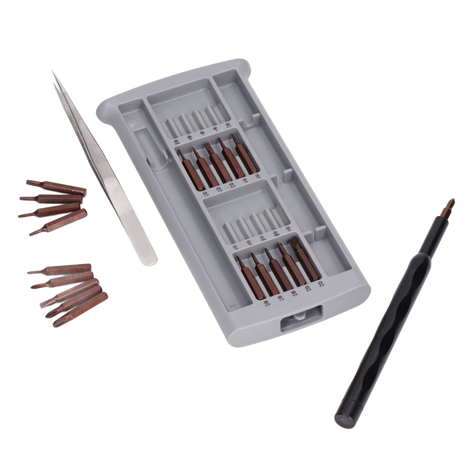 Set Mit 22 Hochpräzisen Magnetischen Schraubendreherbits Für Elektronikreparatur-werkzeugsets.
