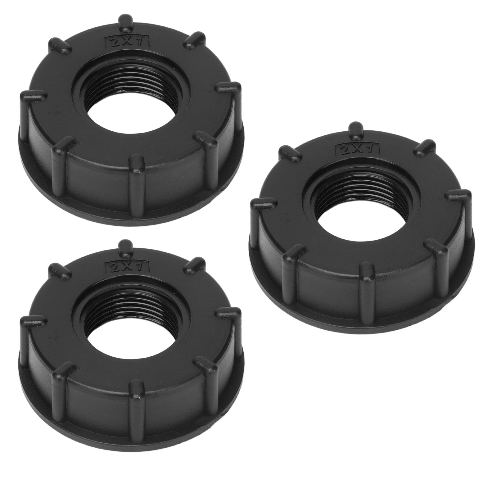 Ibc 60mm Ablaufadapter, 3-teiliges Grobgewinde-anschlussstück Für Schlauch, G1 Kunststoffverbinder, Tankablaufdüse, Standard-außengewindeanschluss.