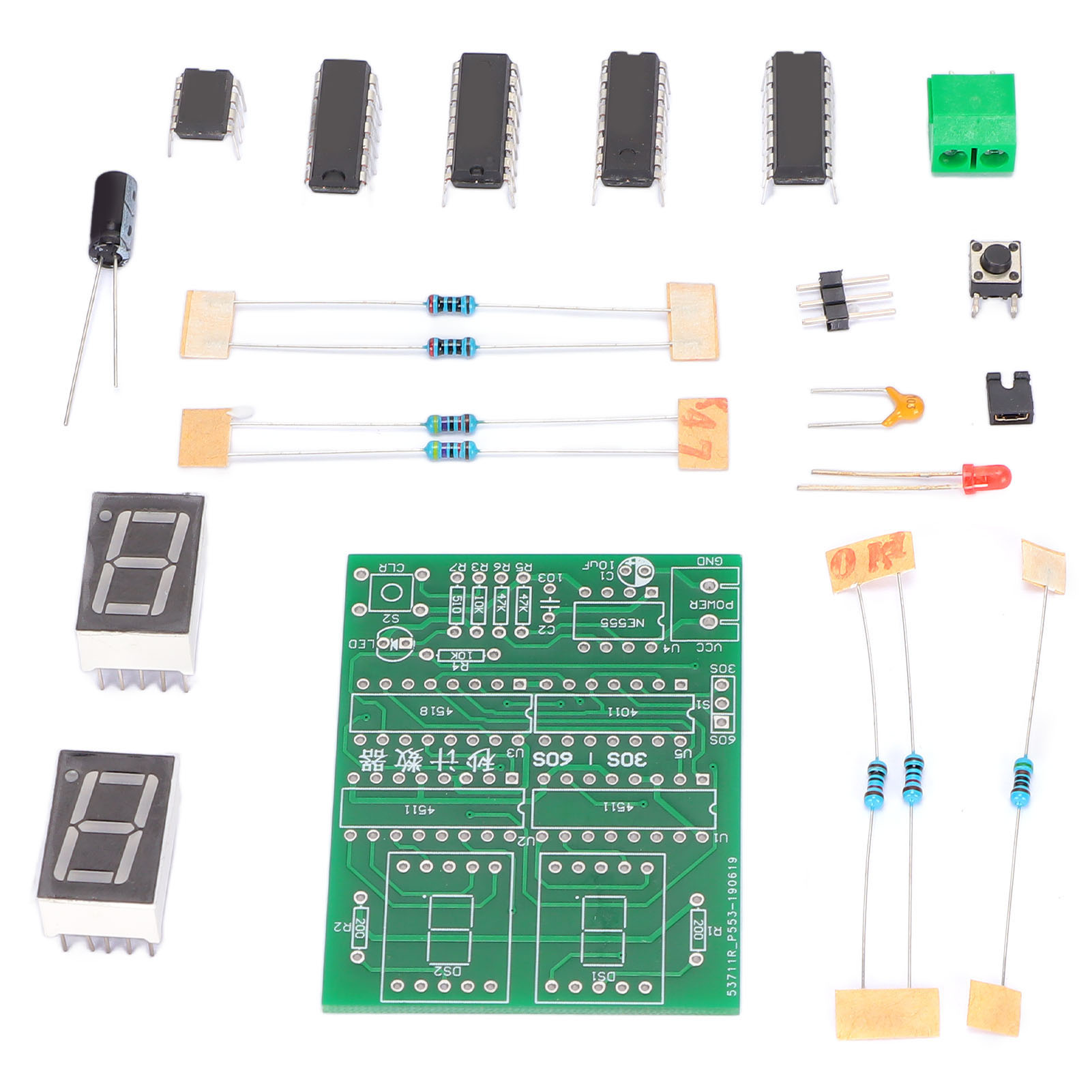 Elektronischer Digitaltimer-bausatz Zum Selberbauen (30-60 Sekunden), Löten, Praktisches Lernen