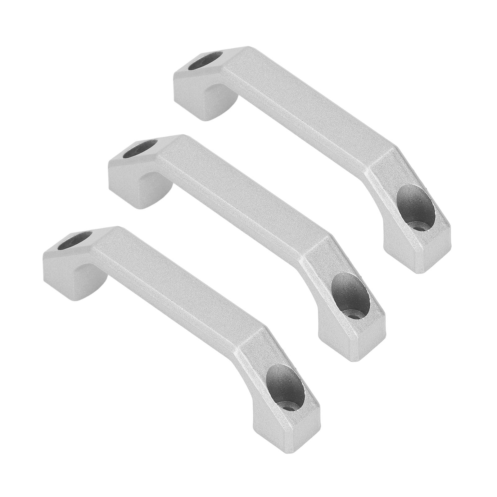 3-teiliger Aluminium-möbelgriff, Schrank- Und Türgriff, 100 Mm Bohrabstand, Moderne Beschläge Für Küche Und Bad.