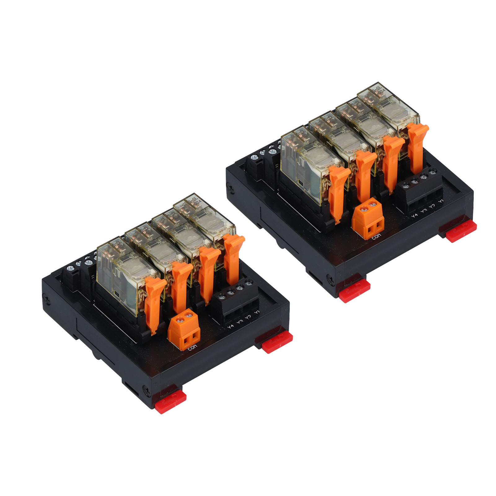 4-kanal-relaismodul 2 Stück, 2 Öffner 2 Schließer, Din-schiene, Sps-steuerplatine Bem2s-4mz, Industrielle Schnittstelle, Zuverlässiges Schalten.