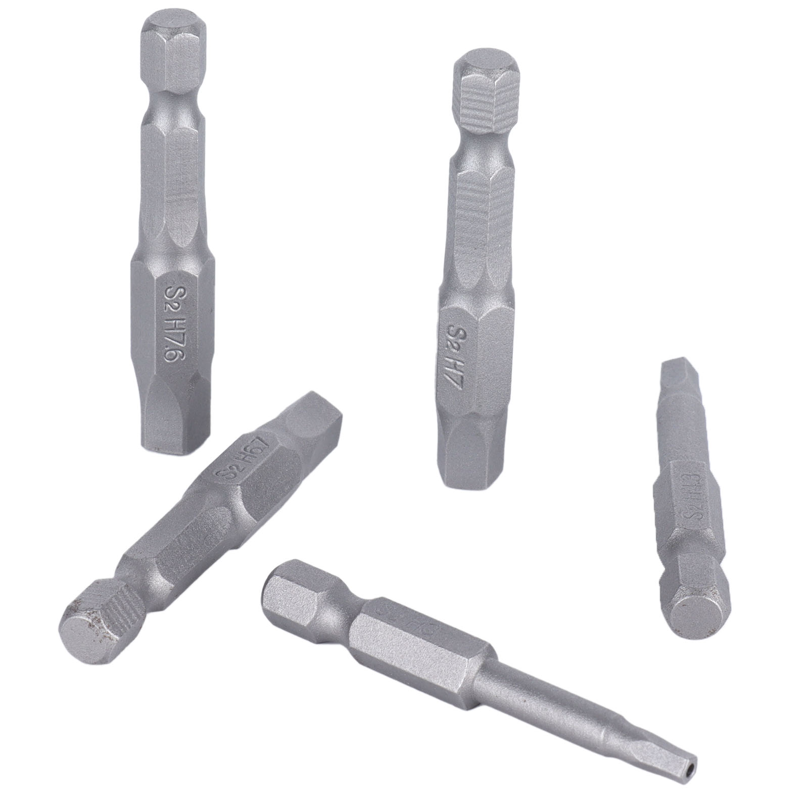 Set Mit 5 Fünfeckigen Magnetbits Für Schraubendreher Und Bohrmaschinen, Robuste Köpfe, Langlebiges Schraubzubehör, 5-teiliges Set.