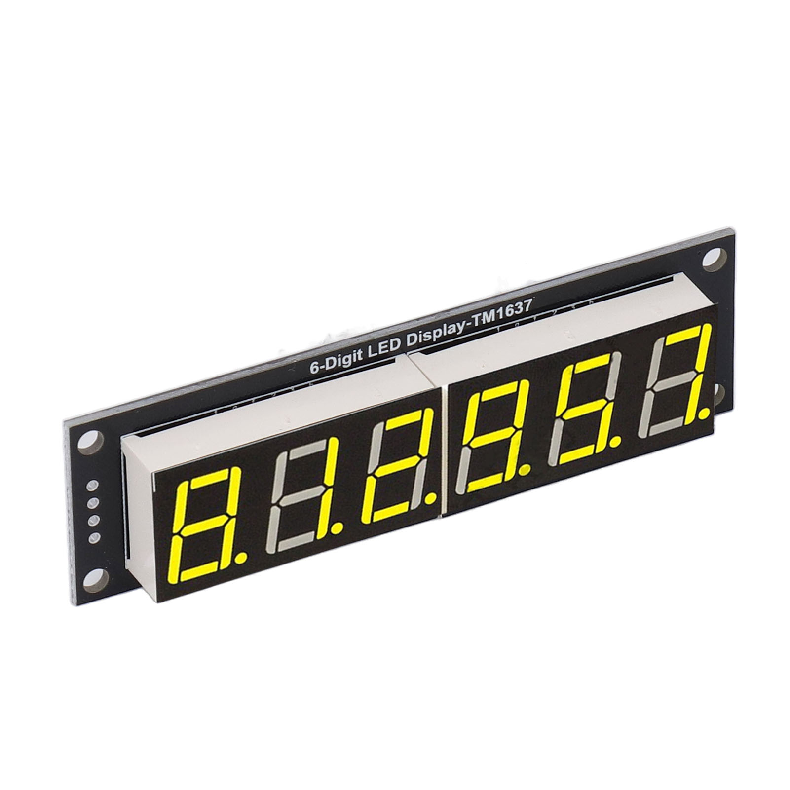 0,56 Zoll 6-stellige 7-segment-digitalanzeige Mit Gelber Led-röhre Tm1637 Für Uhr, Messgerät, Armaturenbrett Und Diy-projekte