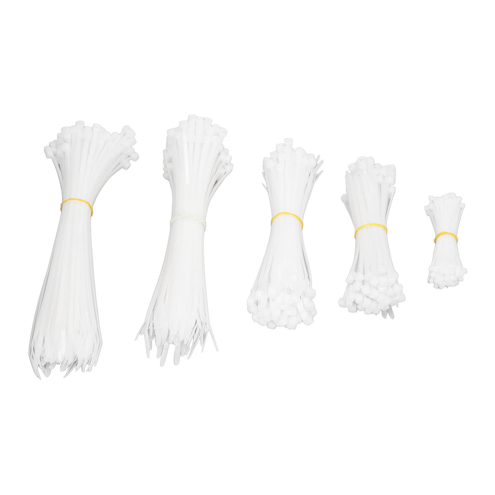 Packung Mit 600 Selbstsichernden Nylon-kabelbindern, Verschiedene Größen 10–30 Cm, Kabel- Und Leitungsmanagement, Vielseitiges Befestigungswerkzeug