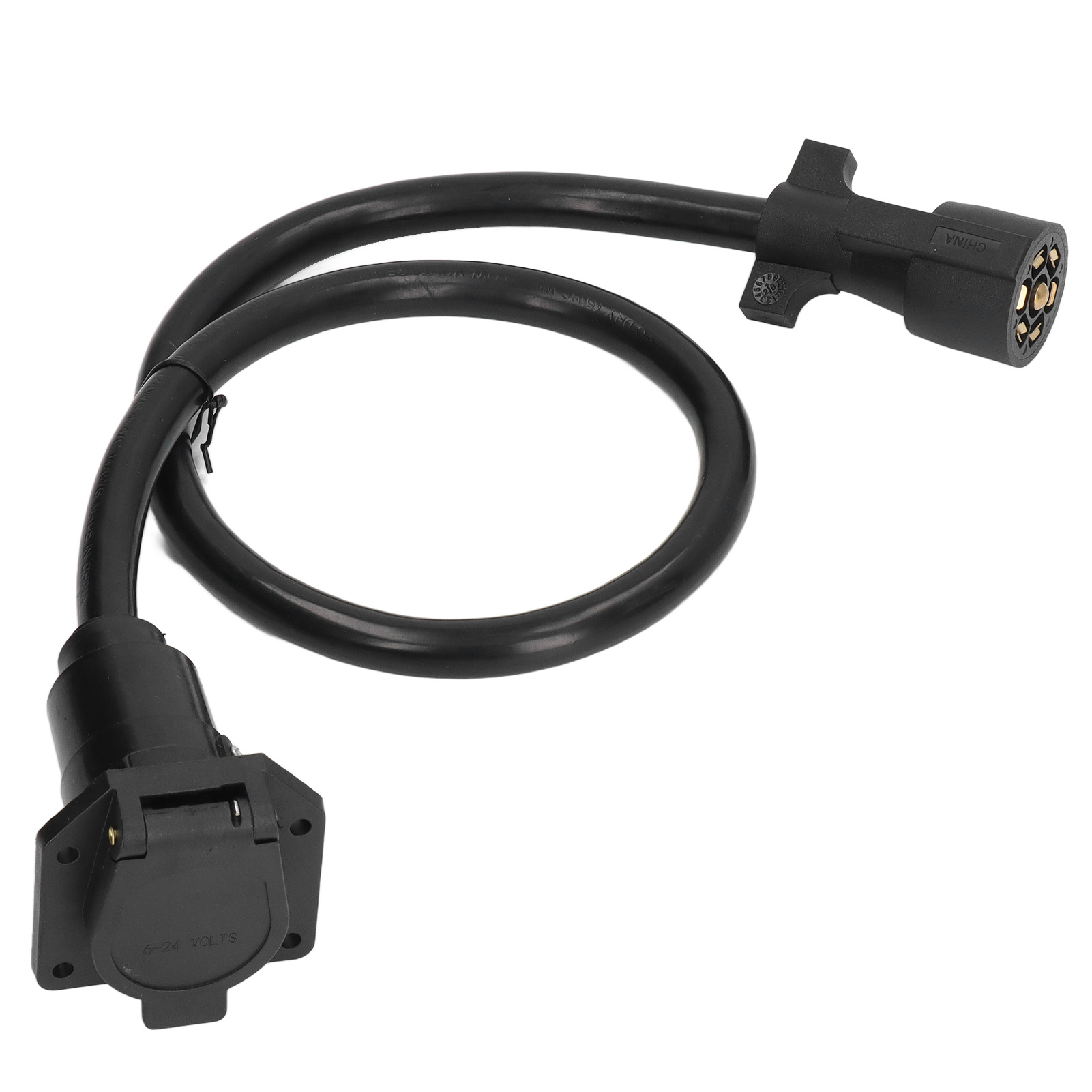 7-poliger Anhängerstecker, Vorgeformter 2-poliger Kabelbaum, Wohnmobilstecker, Anschlusskabel Für Campervans, Vorgeformter Adapter.