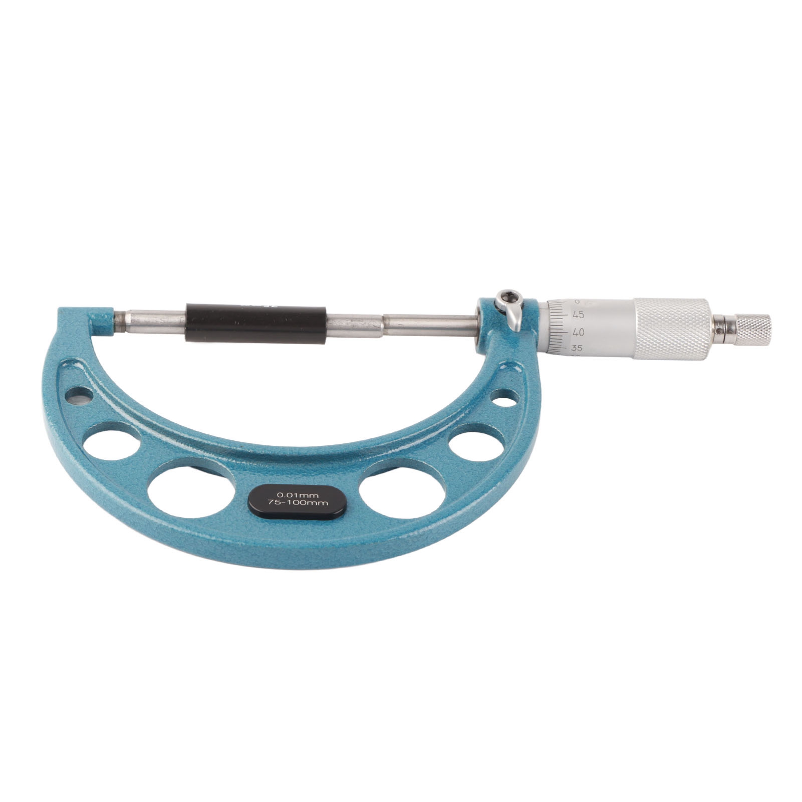 Hochpräzises Externes Mikrometer Aus Edelstahl Zur Dickenmessung Mit Schraubenschlüssel, 0,01-mm-schritte, 75–100 Mm