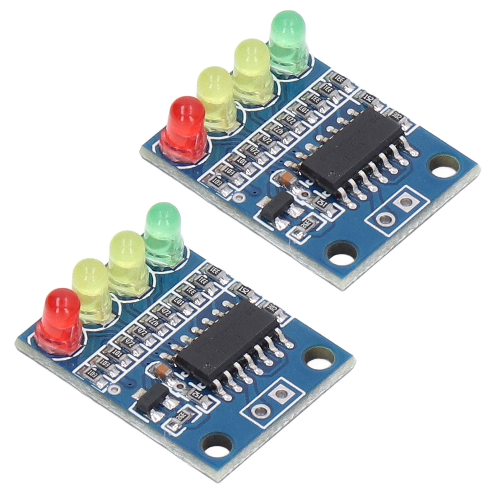 2er-pack 12v Led-batterietester, 4-phasen-kapazitätsanzeigemodul Mit 4 Leds, Batterieladestandsanzeige