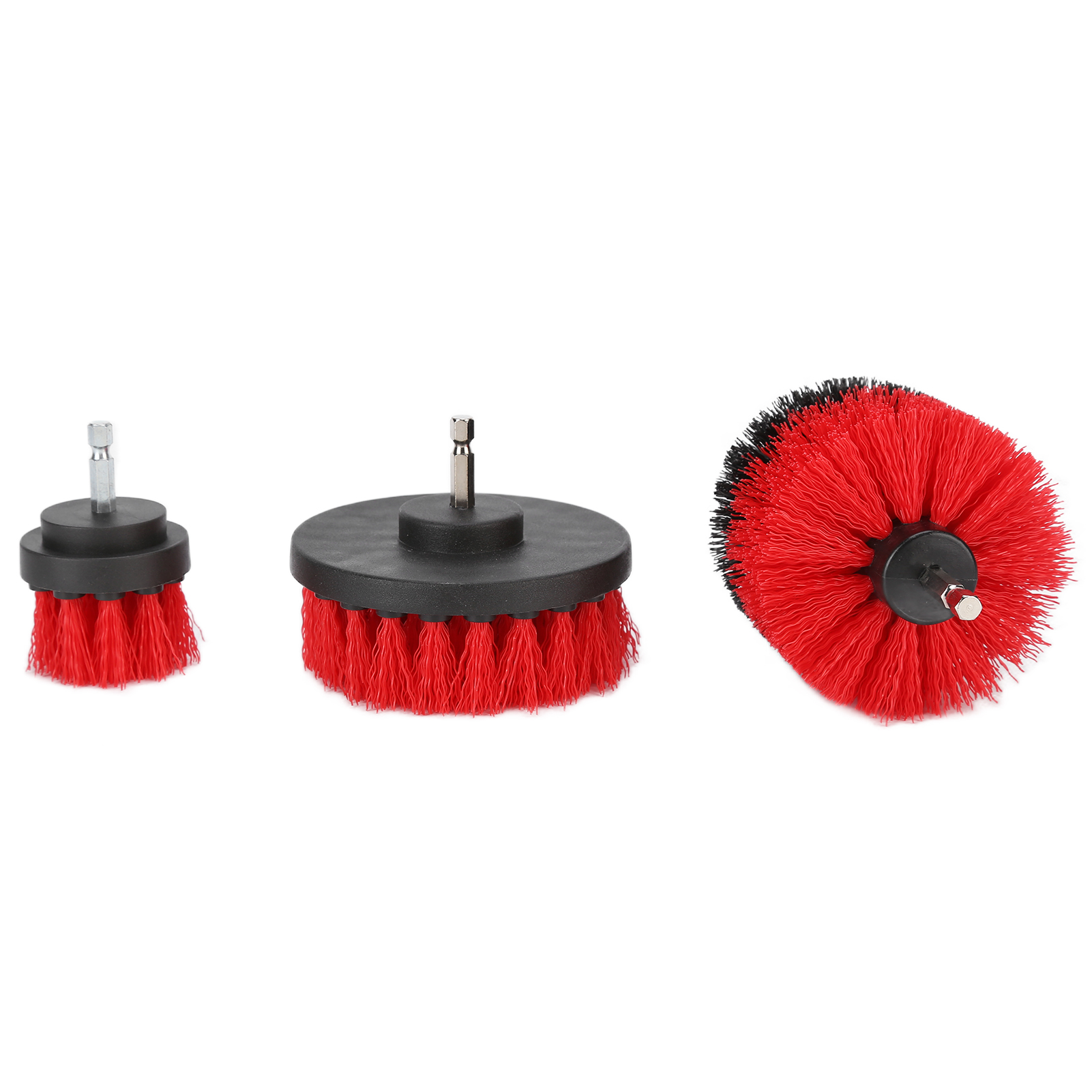 Reinigungsbürsten-set Für Bohrmaschinen, Langes Verlängerungsset, Rote Reinigungsbürsten