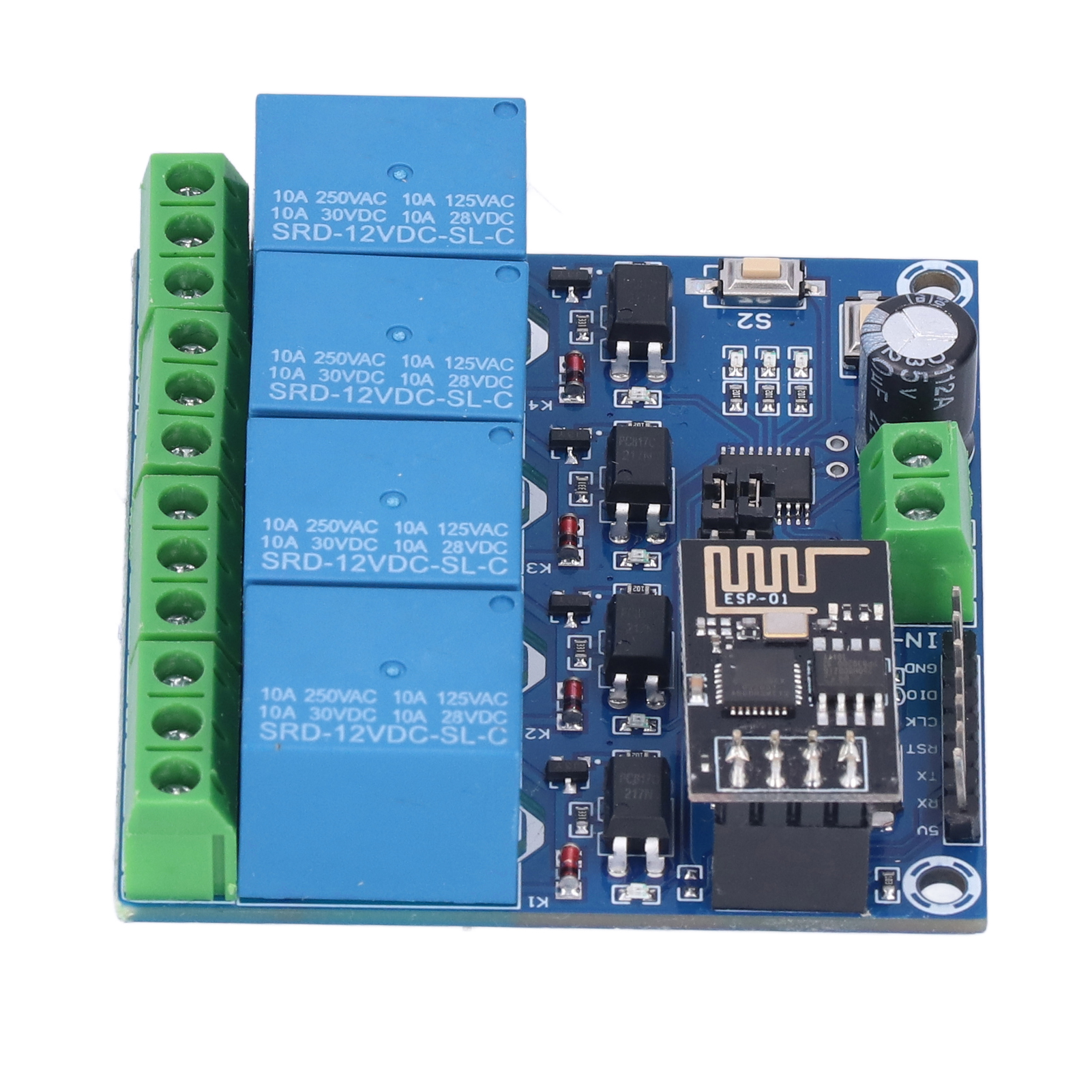 4-kanal-wlan-relaismodul, Fernsteuerung Per Mobil-app Für Smart Home, Esp8266 12v