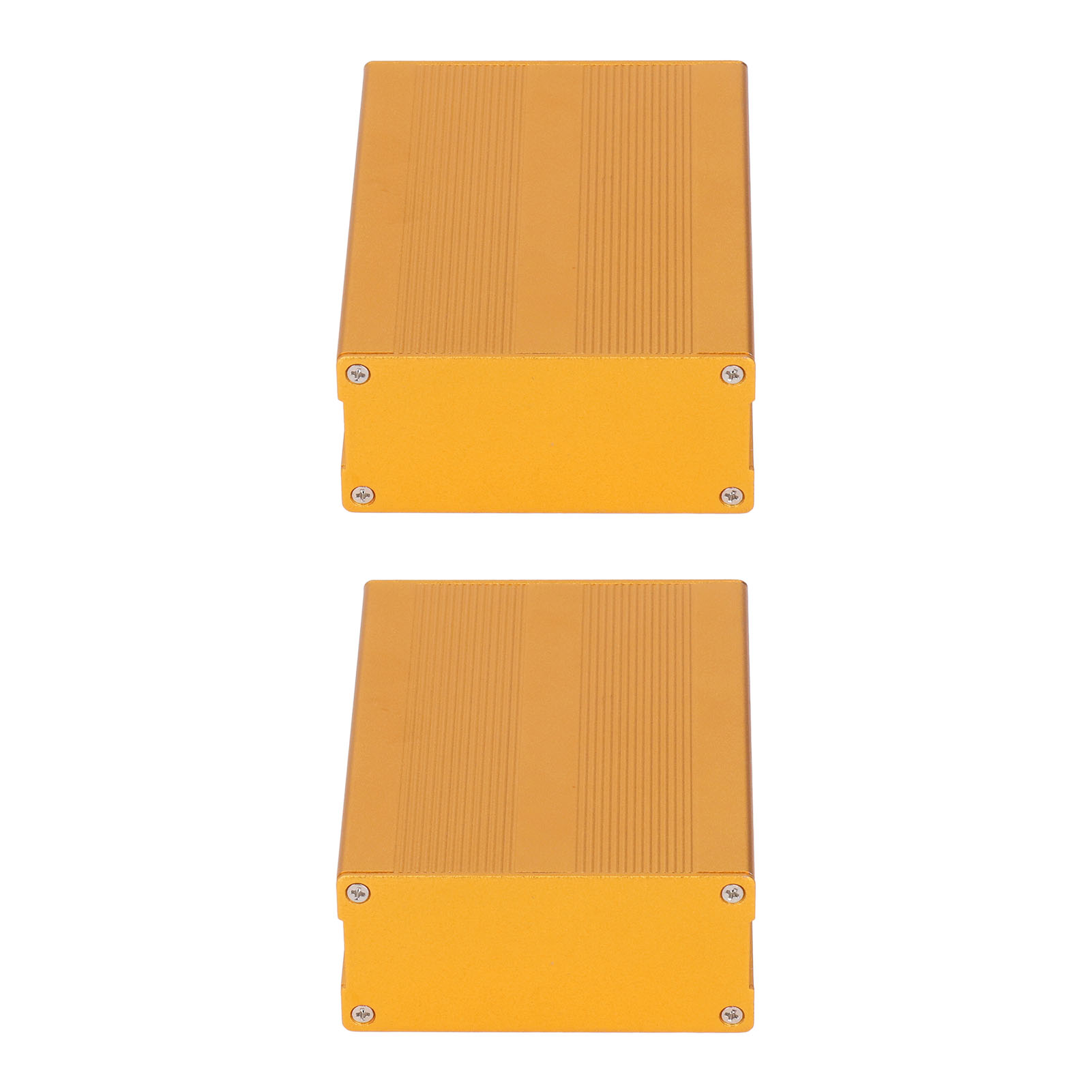 Elektronik-projektgehäuse (geteilt), Gold Sandgestrahltes, Eloxiertes Aluminium-anschlussgehäuse, Stromverteilergehäuse