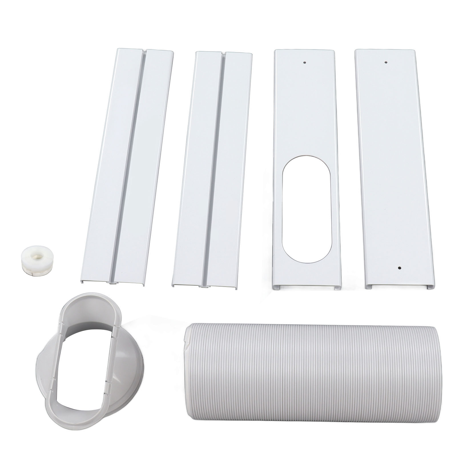 Abluftset Für Tragbare Klimaanlagen, Universelle Fensteradapterplatte, Dichtung Für 150mm/130mm Schlauch, Tragbares Belüftungsset.