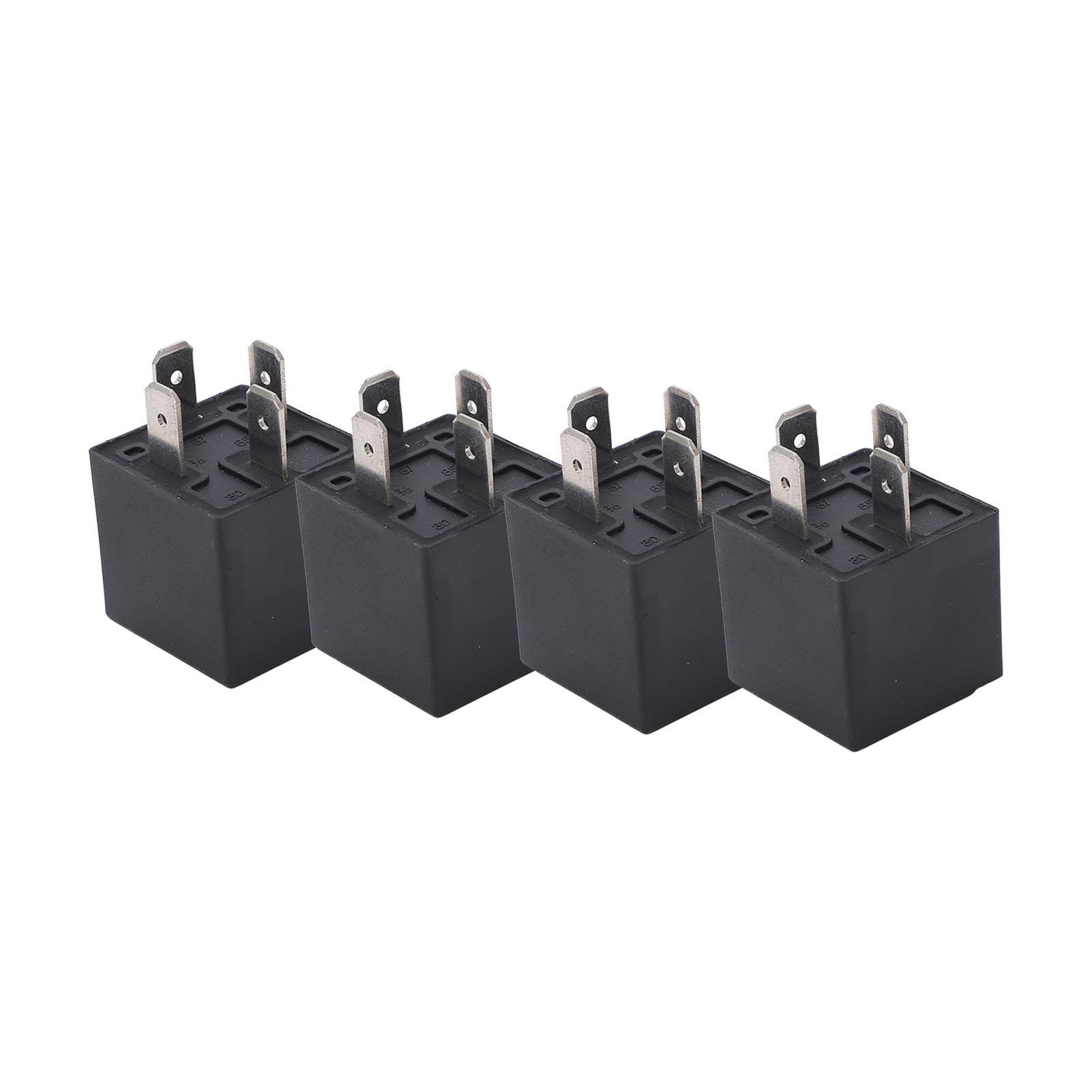 12v 4-poliges 30/40a Wasserdichtes Relais – 4er-pack Für Fahrzeuge Und Boote, Silberkontakt, Schließer (no-schalter) Für Pkw Und Boote