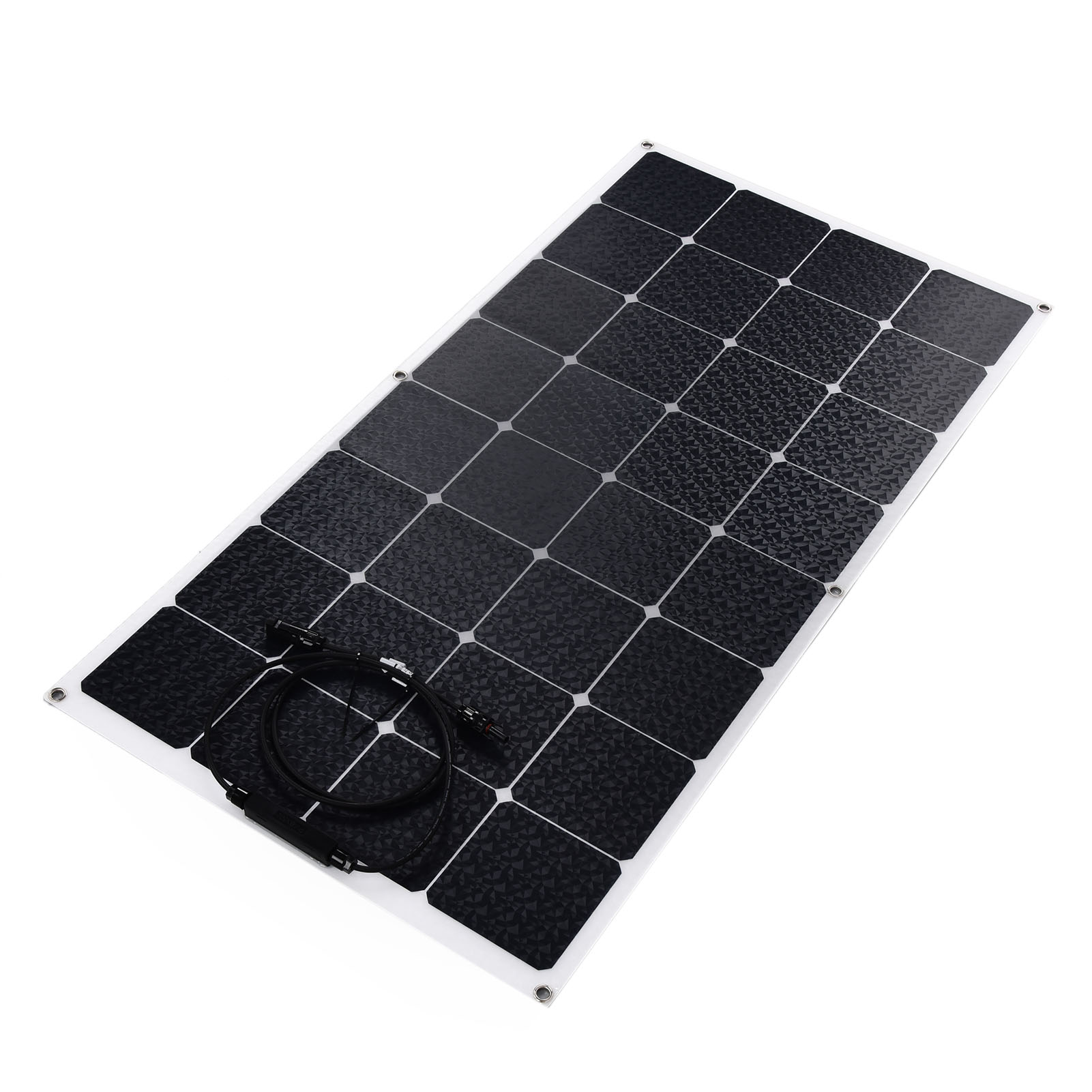 Flexibles 100-w-solarpanel Aus Monokristallinem Silizium, Wasserdichtes Ladegerät Für Camping, Wohnwagen Und Boote