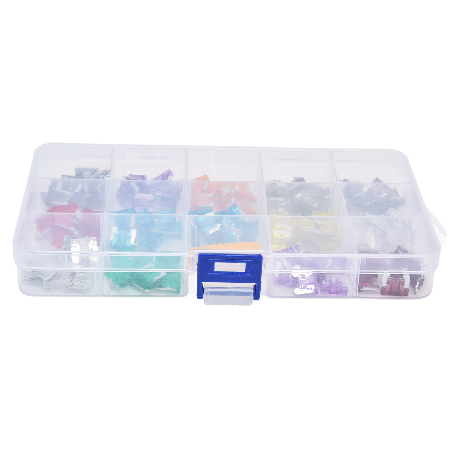 Packung Mit 140 Aluminium-flachsicherungen Für Kraftfahrzeuge, Sortiment 5-30a Ms, Fahrzeugersatzteile, Universalset.