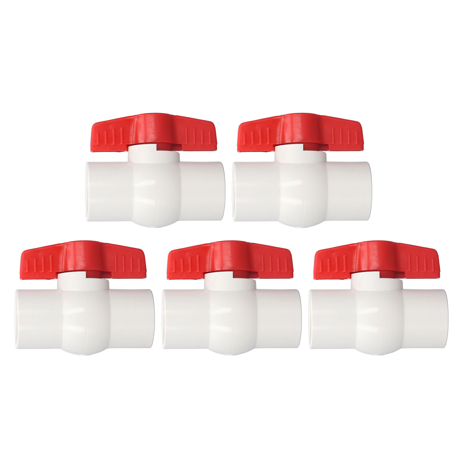 5 Pvc-kugelhähne (25 Mm), Schnellkupplungen Für Schläuche, Schraubverbinder, Wasserhähne Für Rohrleitungen, 5er-pack