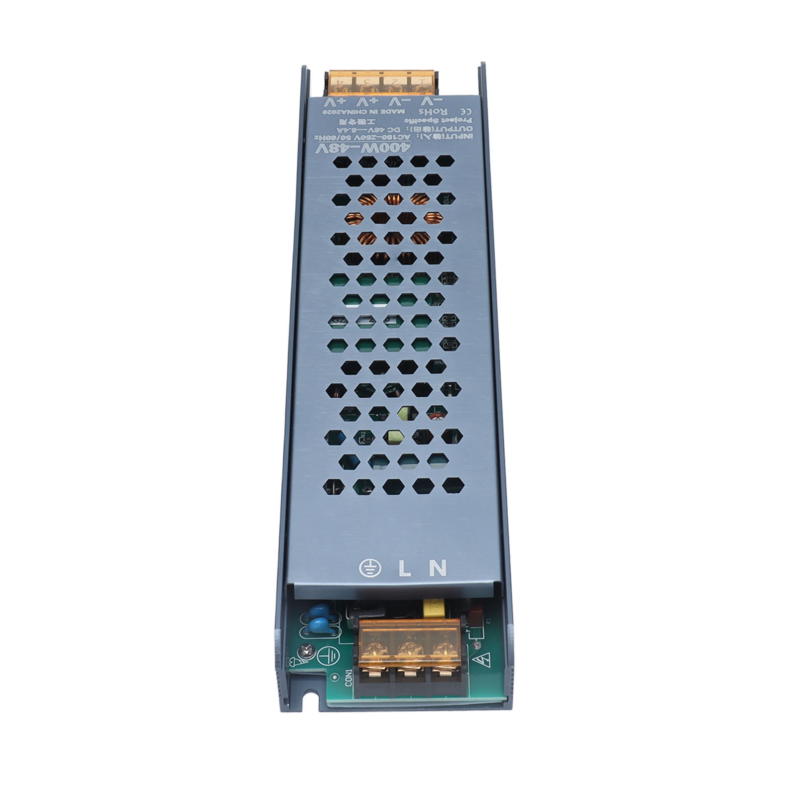 400w 48v 8.4a Schwarzer Led-transformator, Schaltnetzteil Für Lange Led-streifen, Wasserdichter Treiber Für Led-streifen, Wechselspannung 180-250v, Magnetischer Konverter.