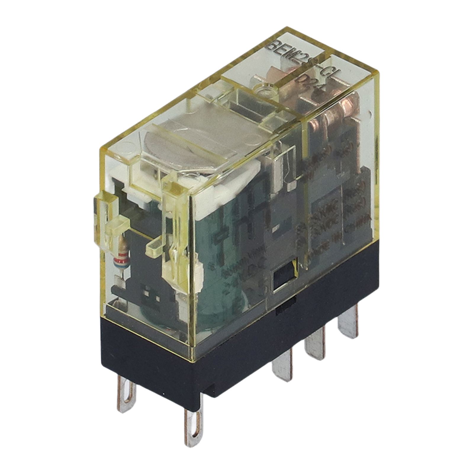 Miniaturrelais, 10 Stück, Schlankes Elektronisches Bauteil, 2 Schließer, 2 Öffner, Klein, 8 Pins, Dc 24 V, 8 A, Bem2scl