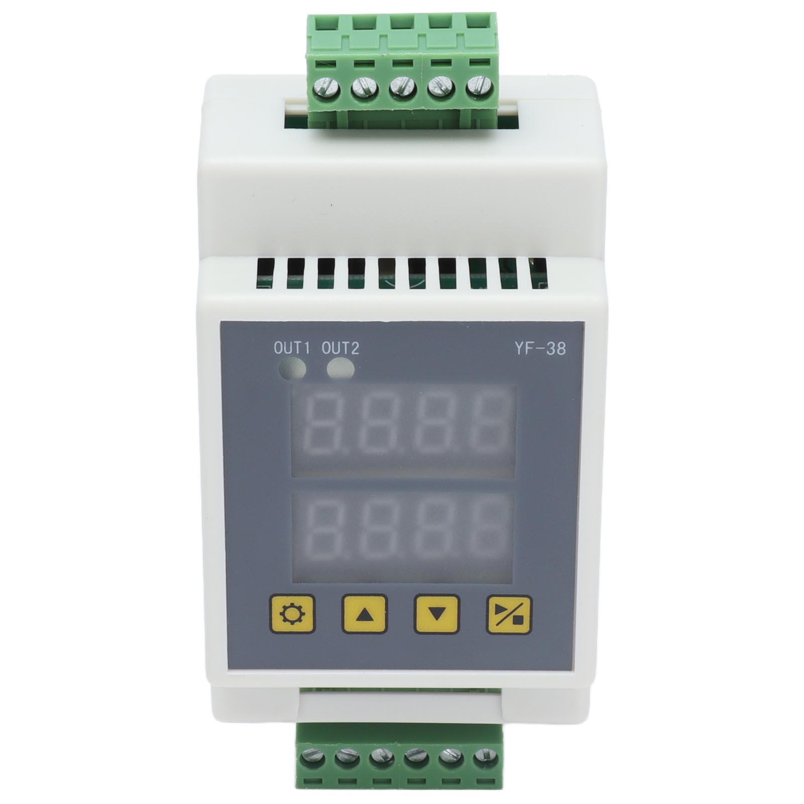 Yf-38dc7 2-kanal-zeitverzögerungsrelaismodul, Zyklusschalter, Timer, Impulstrigger, Multifunktions-steuerplatine 7-27 V