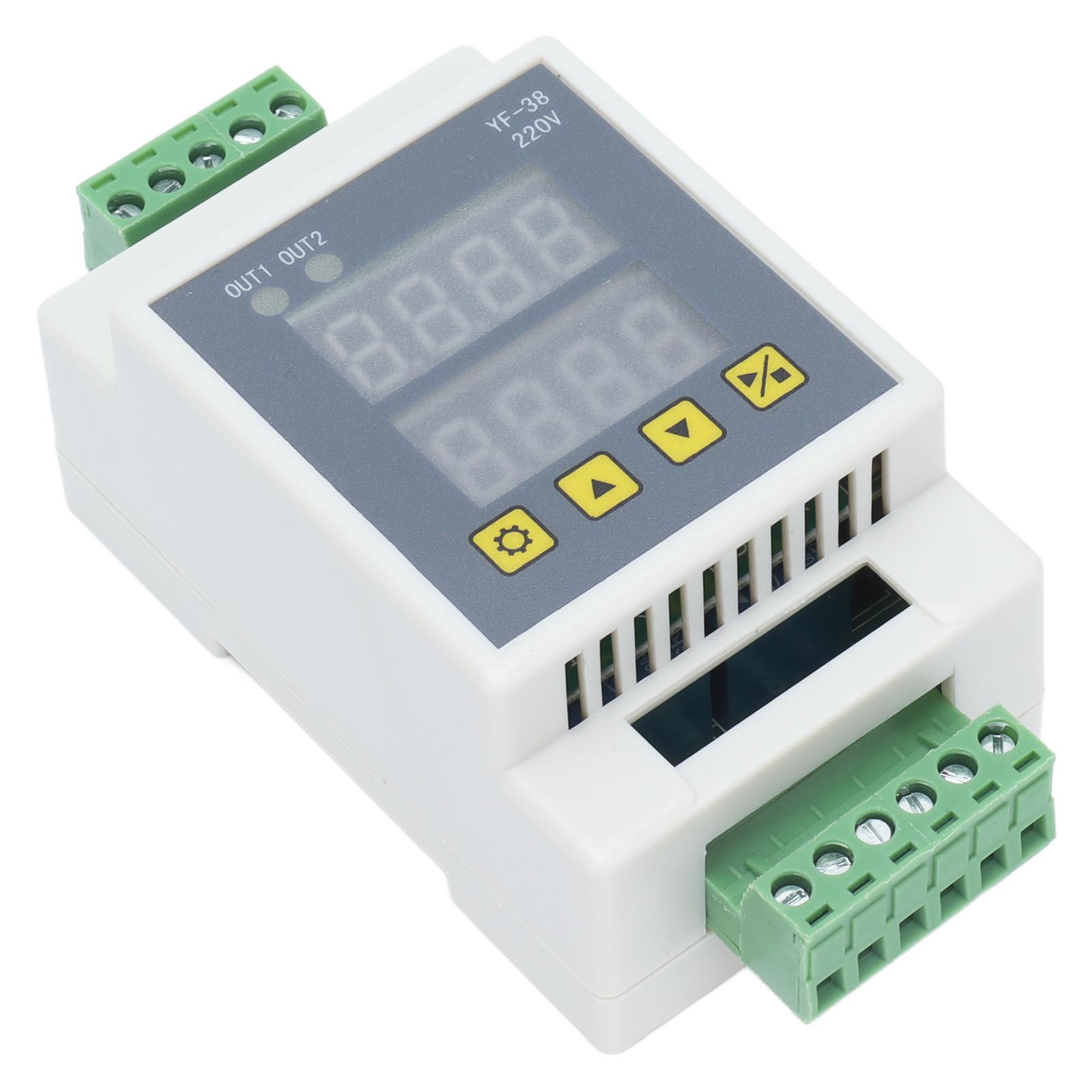 Yf-38 Ac220v 2-kanal-zeitverzögerungsrelaismodul, Multifunktions-zyklusschalter Mit Impulstriggerung, Steuerplatine Für Timer