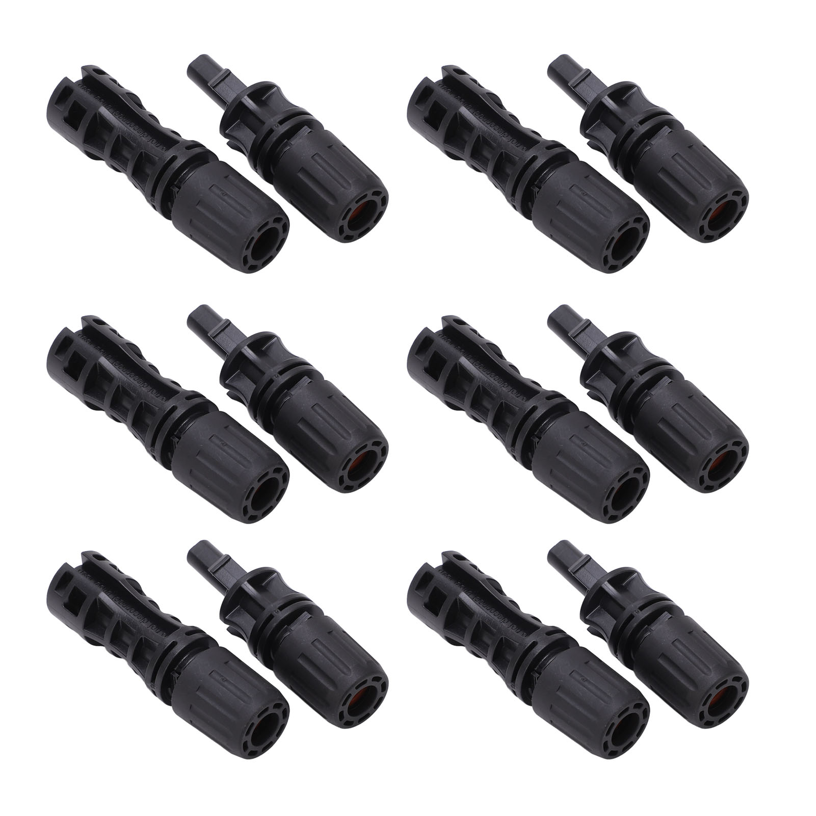 Ip67 Photovoltaik-solarstecker-set, 12-teilig, Verzinnte Kupferstifte, Stecker/buchse, 1500 V, 45 A, Für Industrielle Anwendungen