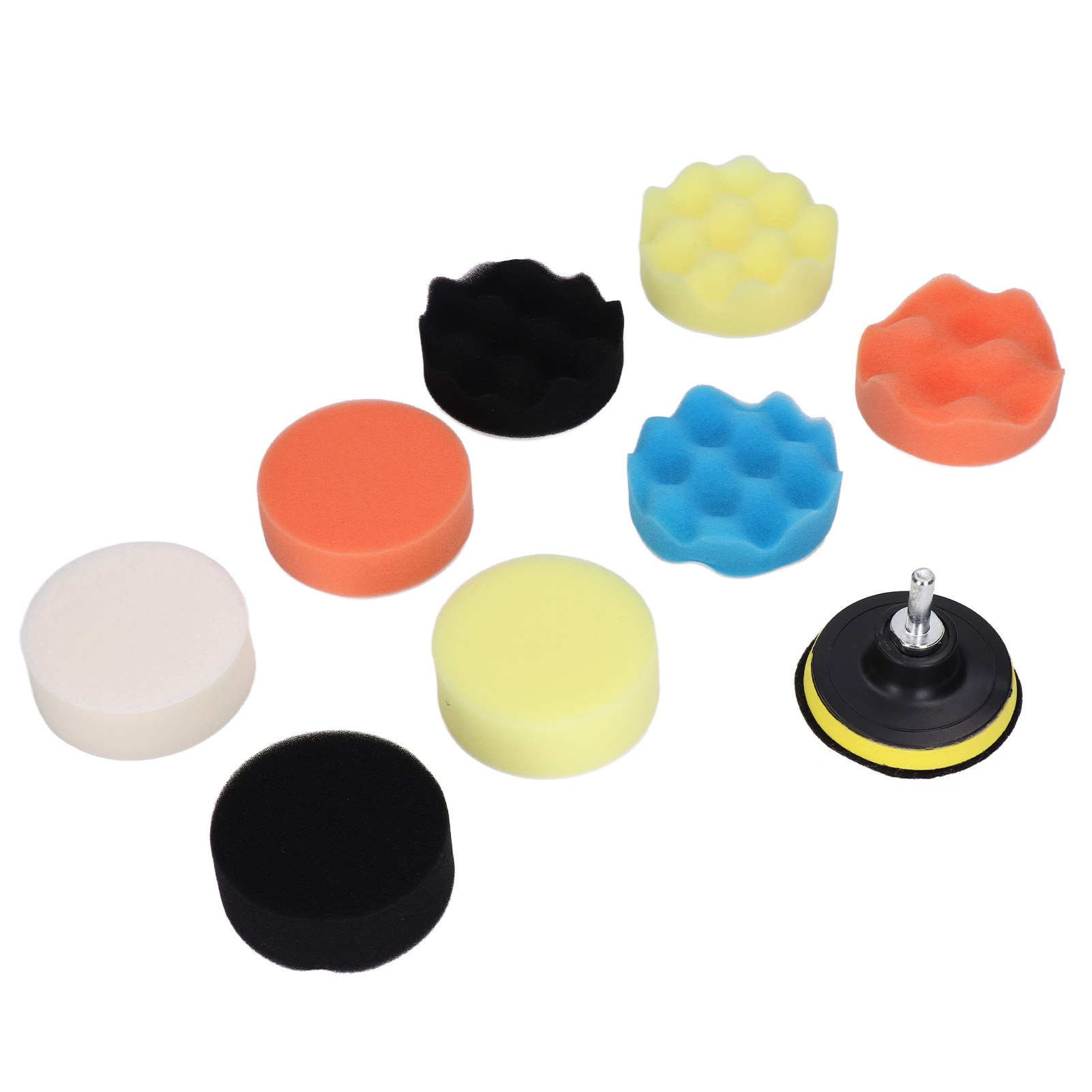 11-teiliges Schaumstoff-polierpad-set Für Autos, Schleifaufsätze Für Bohrmaschinen, Zum Glätten, Polieren, Versiegeln Und Lackieren, 7,6 Cm (3 Zoll)