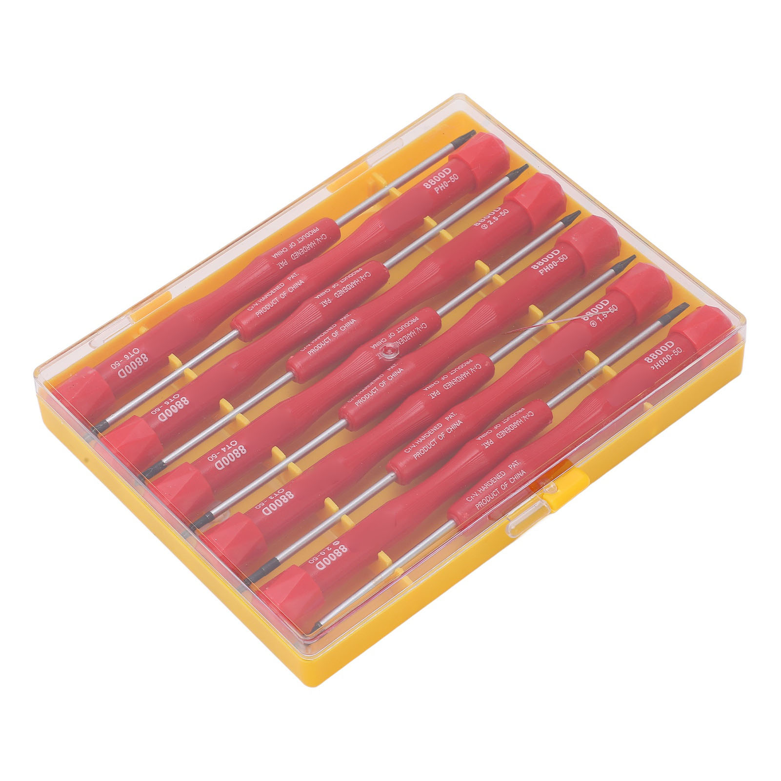 Set Mit 10 Multifunktionalen Magnetischen Präzisionsschraubendrehern Mit Etui Für Handy Und Computer