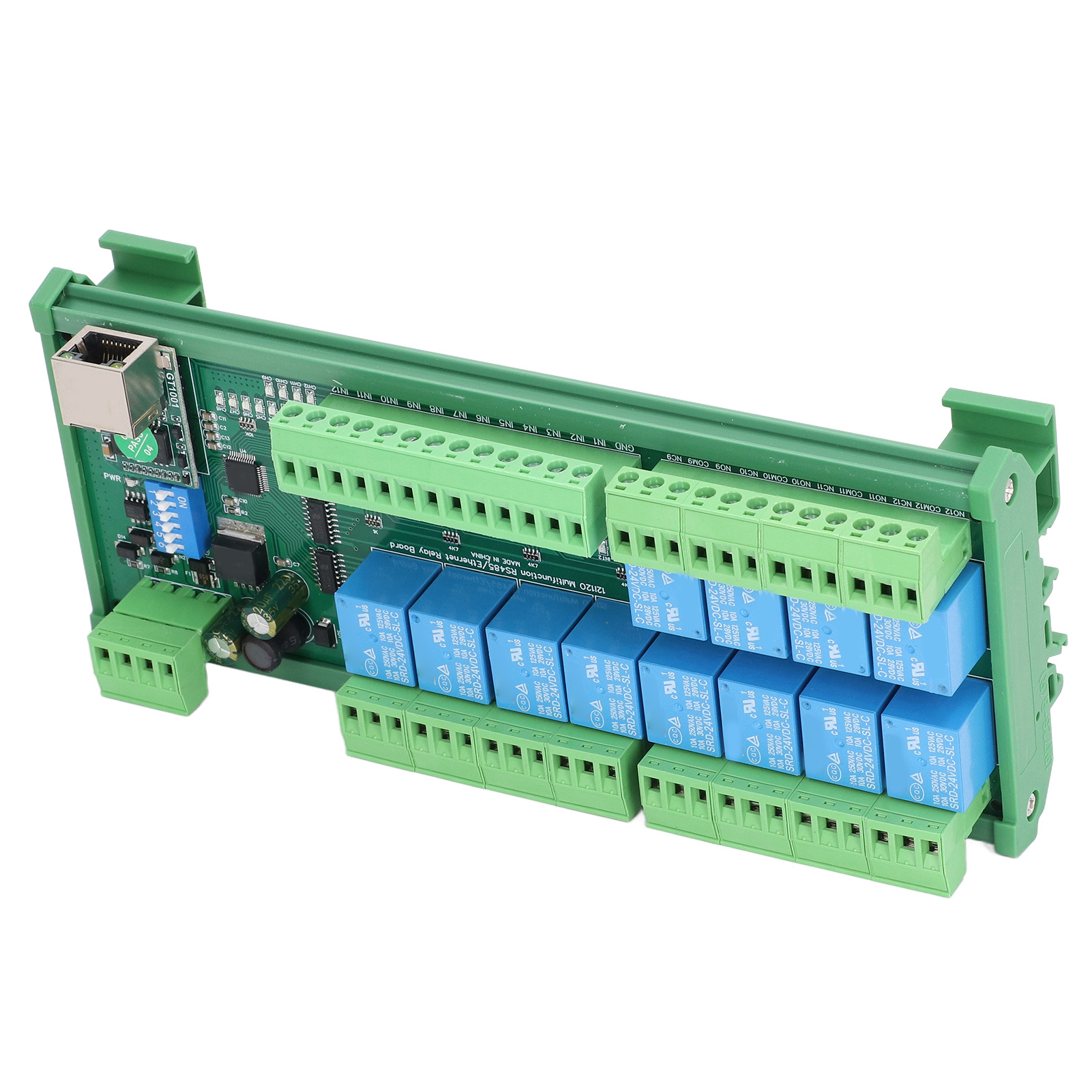 Rs485-relaismodul 12 Dio Ethernet Rtu Tcp Ip Sps-netzwerkcontroller-erweiterungskarte 24 V