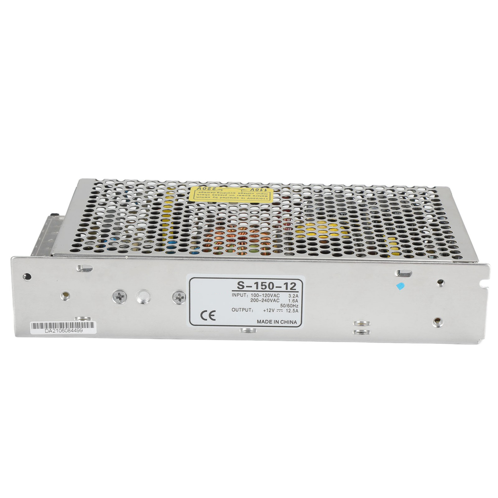 150w S-150-12 Schaltnetzteil, Integrierter Schutz, Gehäuse Aus Aluminiumlegierung, 12v Dc-wandler, Wasserdichtes Und Zuverlässiges Industrienetzteil.