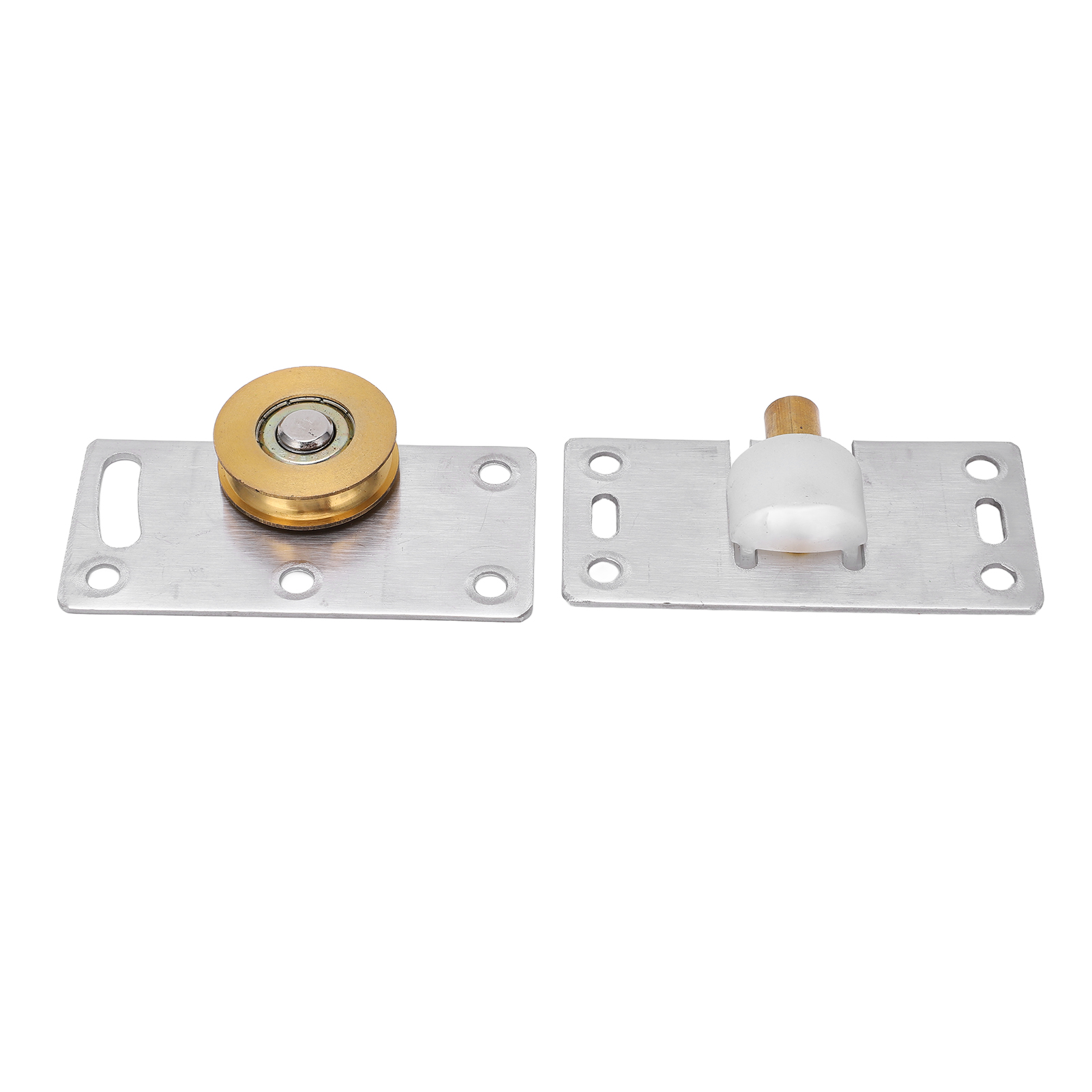 Set Mit 2 Schiebetürrollen, Messing- Und Edelstahlrollen, 30 Mm Durchmesser, Für Schränke Und Ankleidezimmer Zu Hause