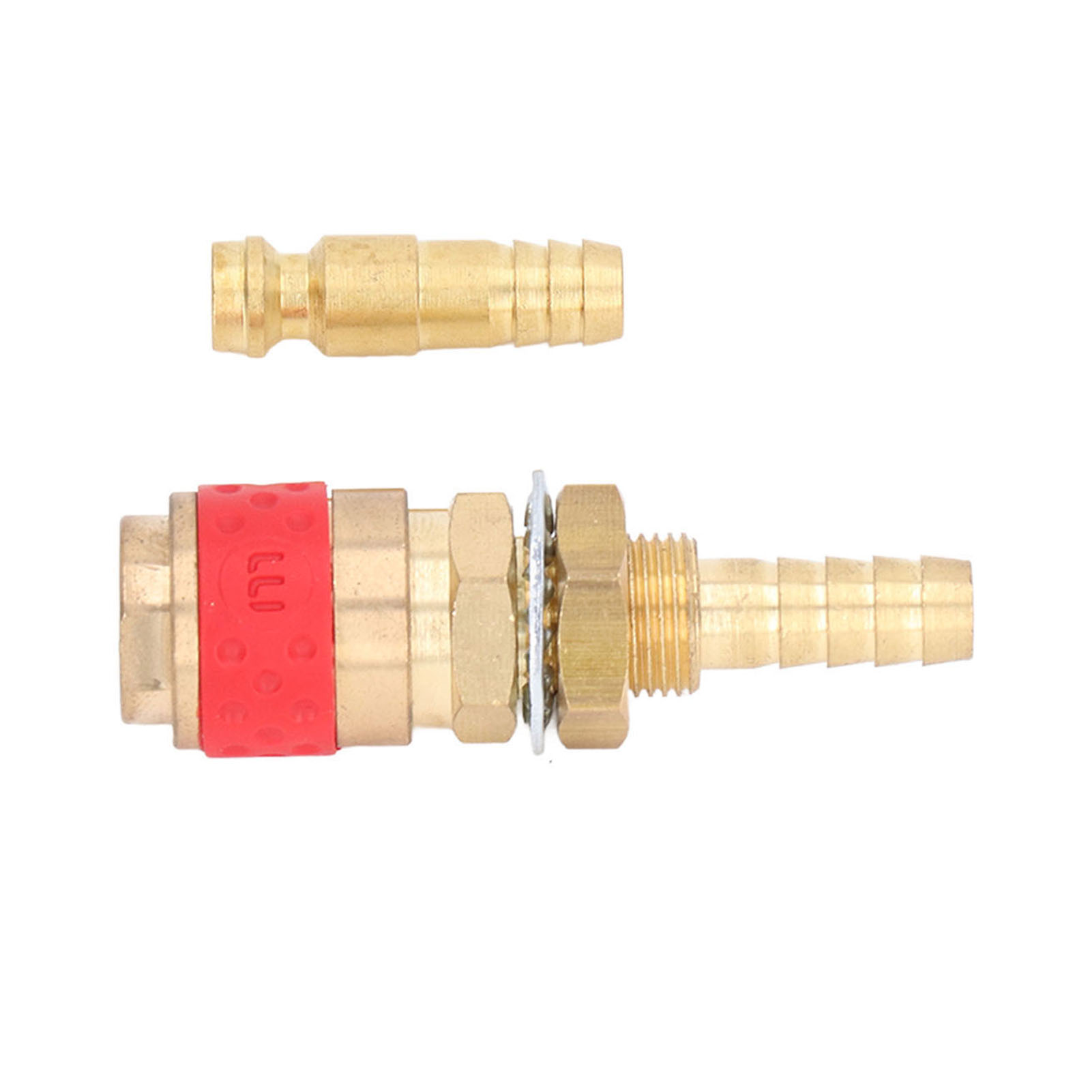 8-mm-schlauchadapter Für Schweißbrenner, Messinganschluss, Schnellkupplung, Mig/tig-brenner-montagesatz, Rot