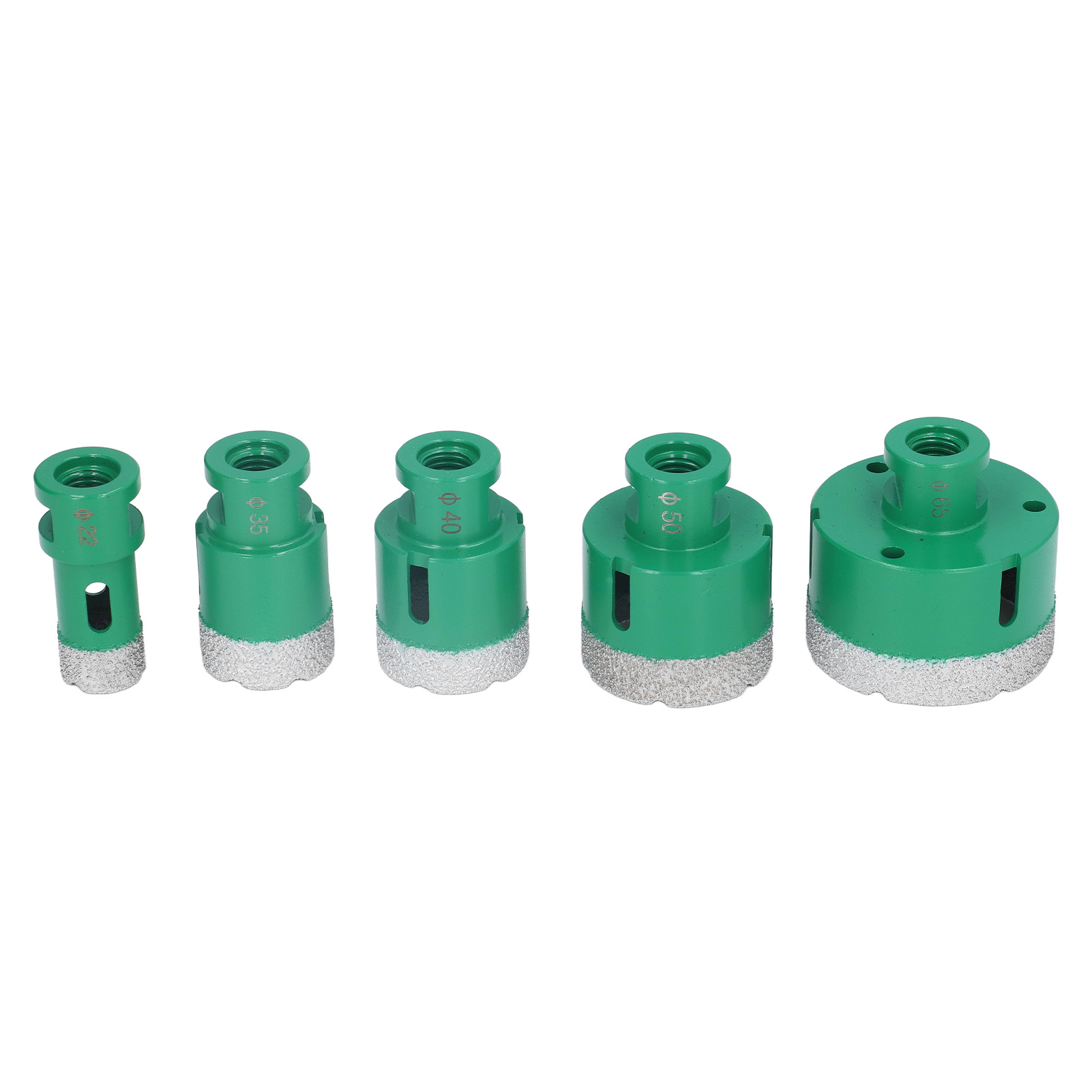 Set Mit 6 M14 22-65mm Diamant-lochsägen Für Fliesen, Keramik, Granit Und Glas - Professionelle Kernbohrer