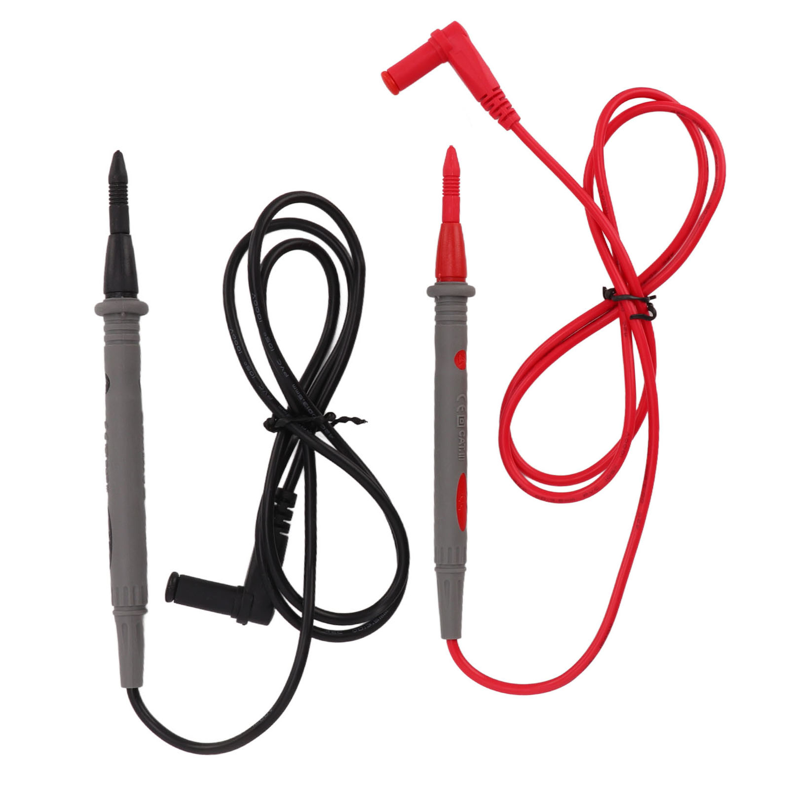 Satz Von 5 Universal-messleitungen J.30023, 4mm Bananenstecker 10a, 2mm Messspitzen Für Digitalmultimeter, Industrielle Anwendung.