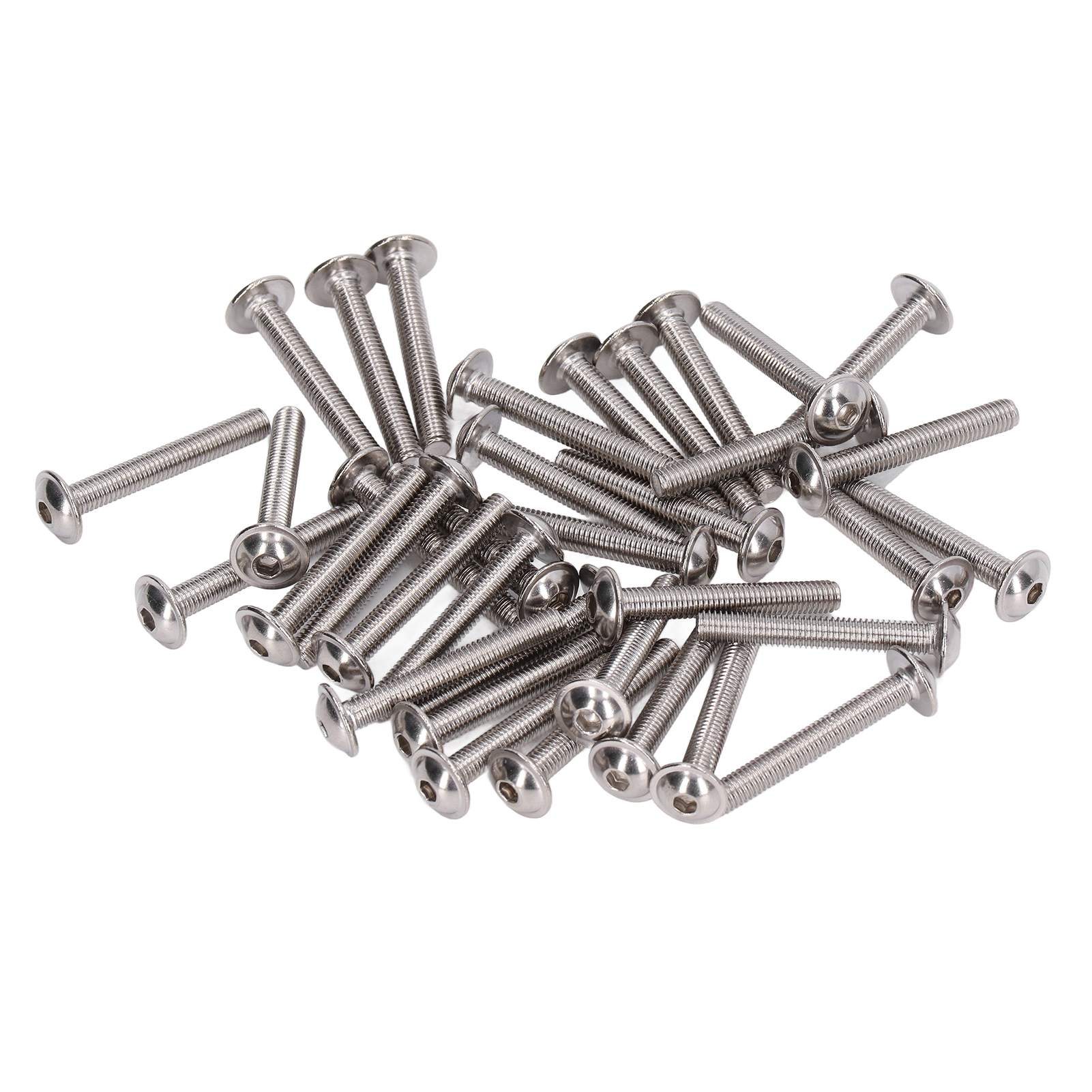 M5x30mm Zylinderkopf-innensechskantschrauben, Packung Mit 50 Schulterschrauben Aus Edelstahl A2-70, Kopfschrauben Für Robuste Befestigungen.