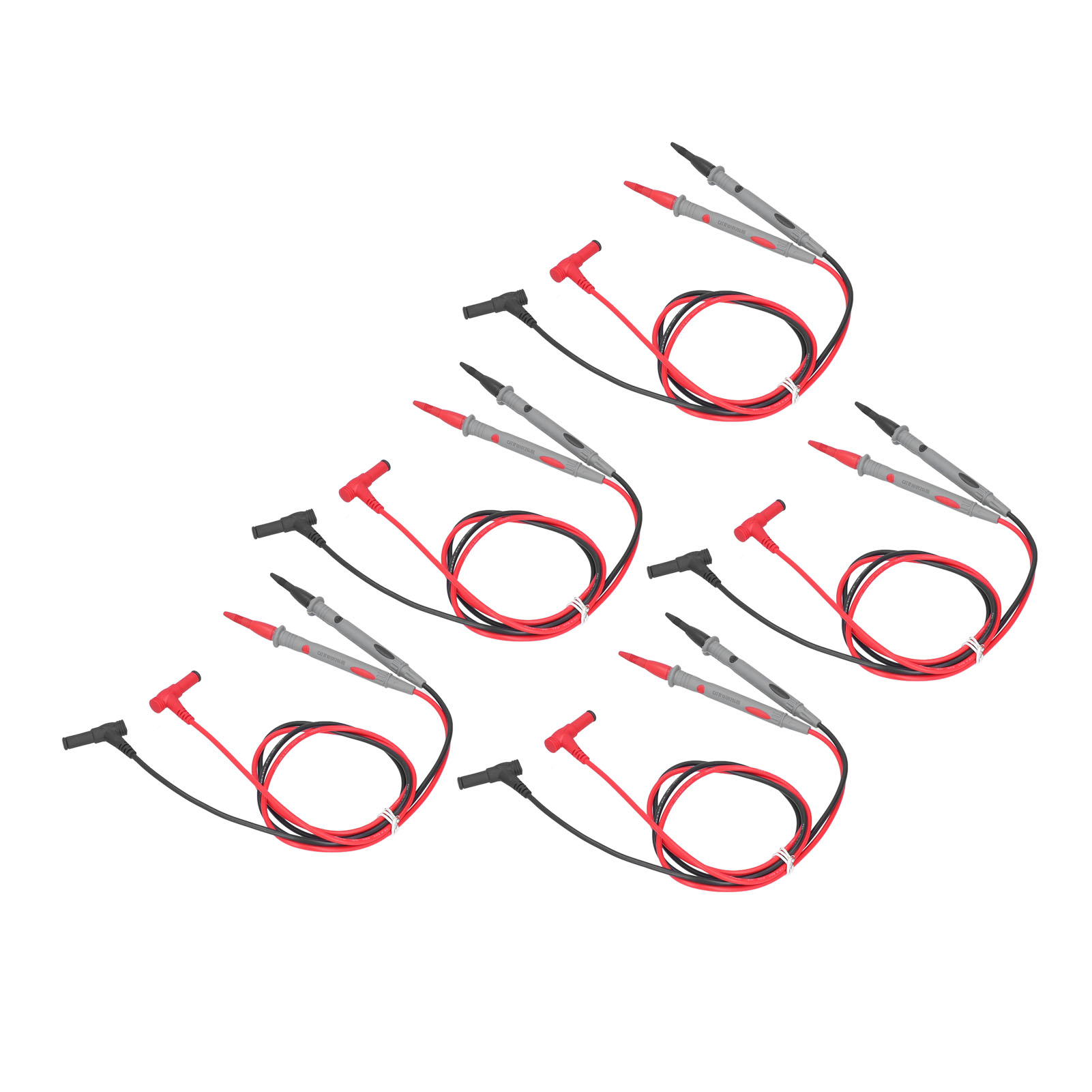 5er-pack Hc136-t 1000v 20a Universal-multimeter-messleitungen, Vergoldete Voltmeterkabel, Bananenstecker