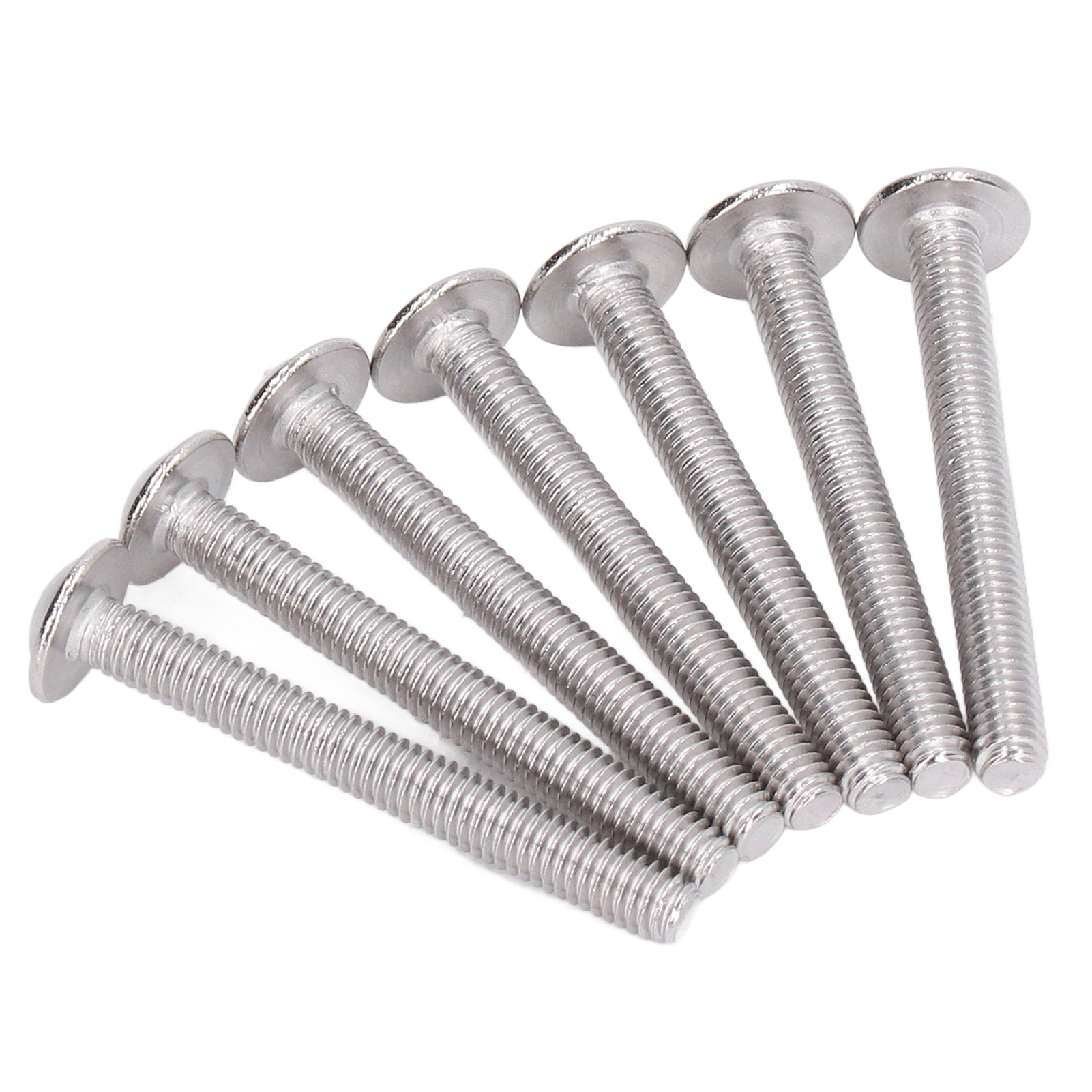 M4x30mm Zylinderkopfschrauben Mit Gewölbtem Kopf, Packung Mit 50 Stück Aus Edelstahl A2-70, Innensechskantschrauben Mit Bund, Hochfeste Schrauben.