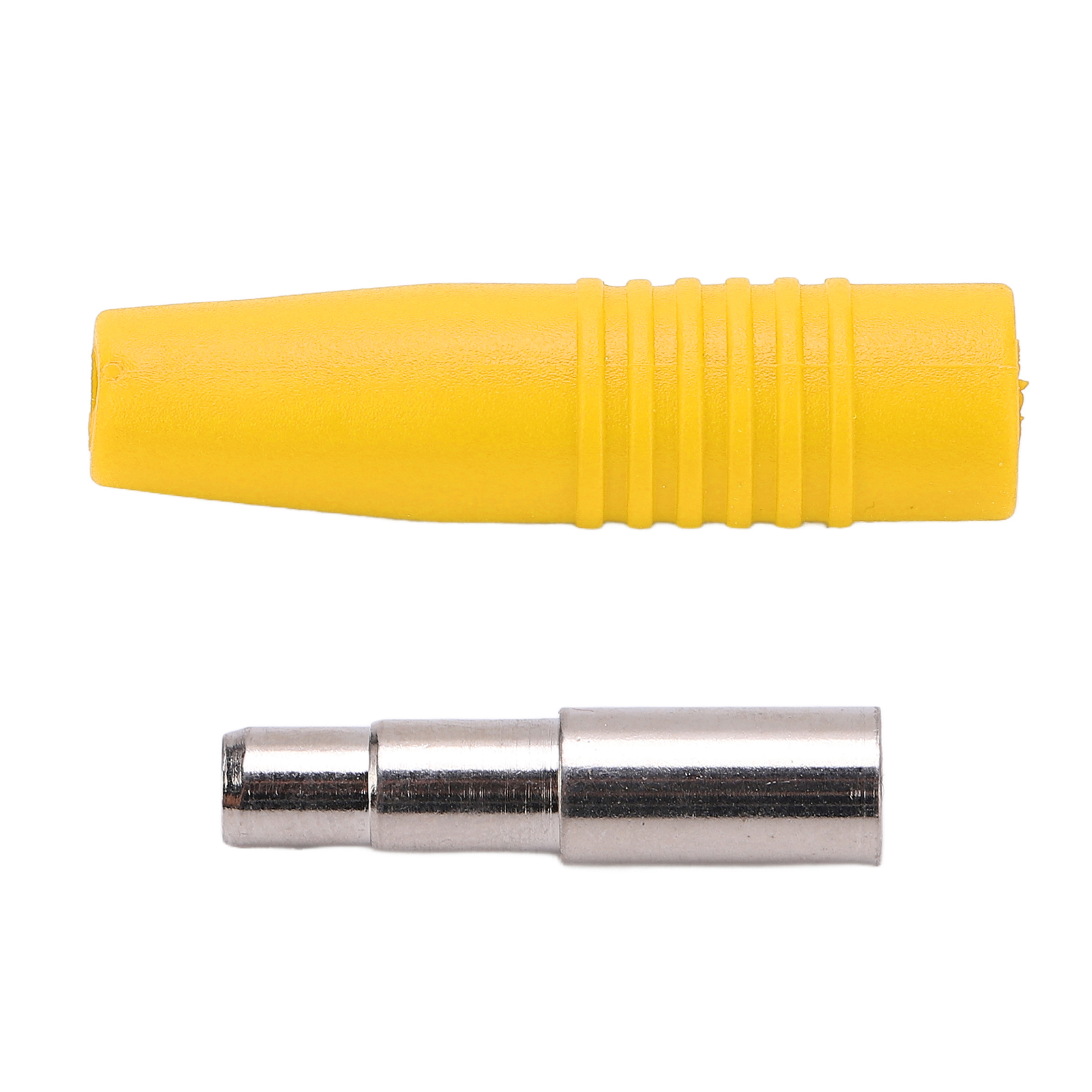 4-mm-bananenstecker (weiblich), Vernickelter Reinkupferstecker, Runde Spitze Für Elektronische Prüfgeräte, Messzubehör, Gelb, 10er-packung