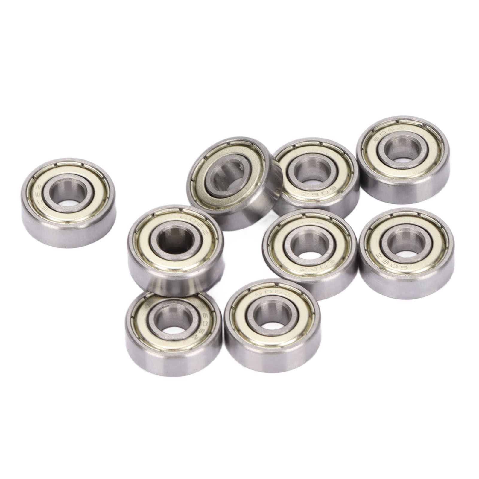Packung Mit 10 Rillenkugellagern, Doppelt Geschützt, 6x17x6 Mm, Stahl, Set Für Maschinen Und Geräte