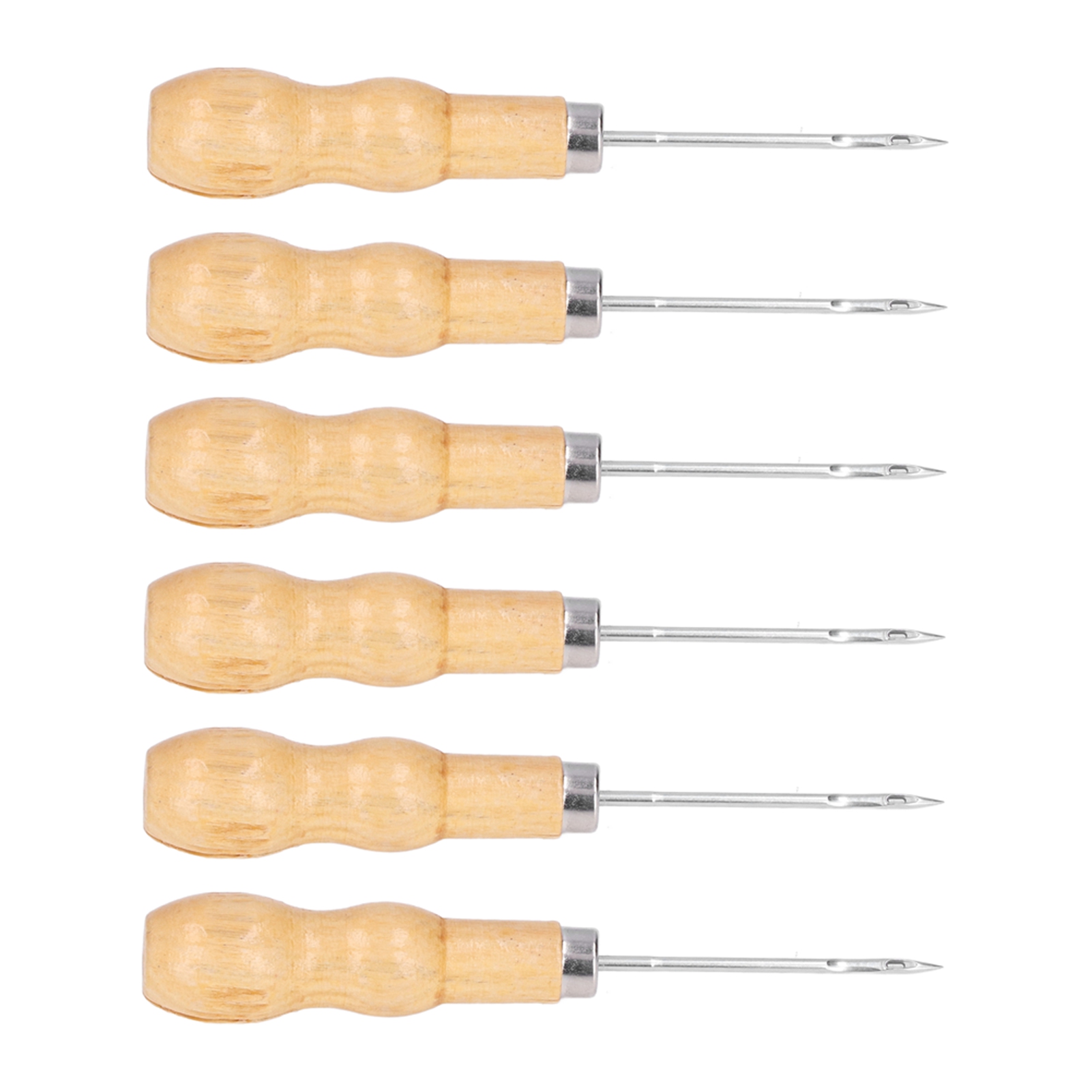 Set Mit 10 Lederahlen, Holzgriff, 125 Mm, Handwerkzeug Zum Nähen, Reparieren Und Für Heimwerkerprojekte