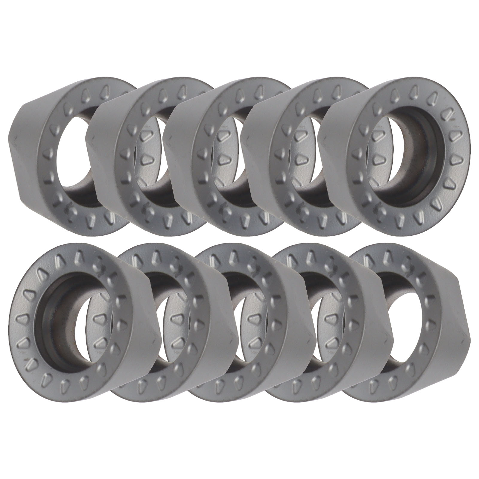 Packung Mit 10 Runden Hartmetall-wendeschneidplatten Rpmt10t3moe-js Für Drehmaschinen, Cnc-fräsmaschinen, Schneidwerkzeuge Und Hartmetall-rotationsklingen