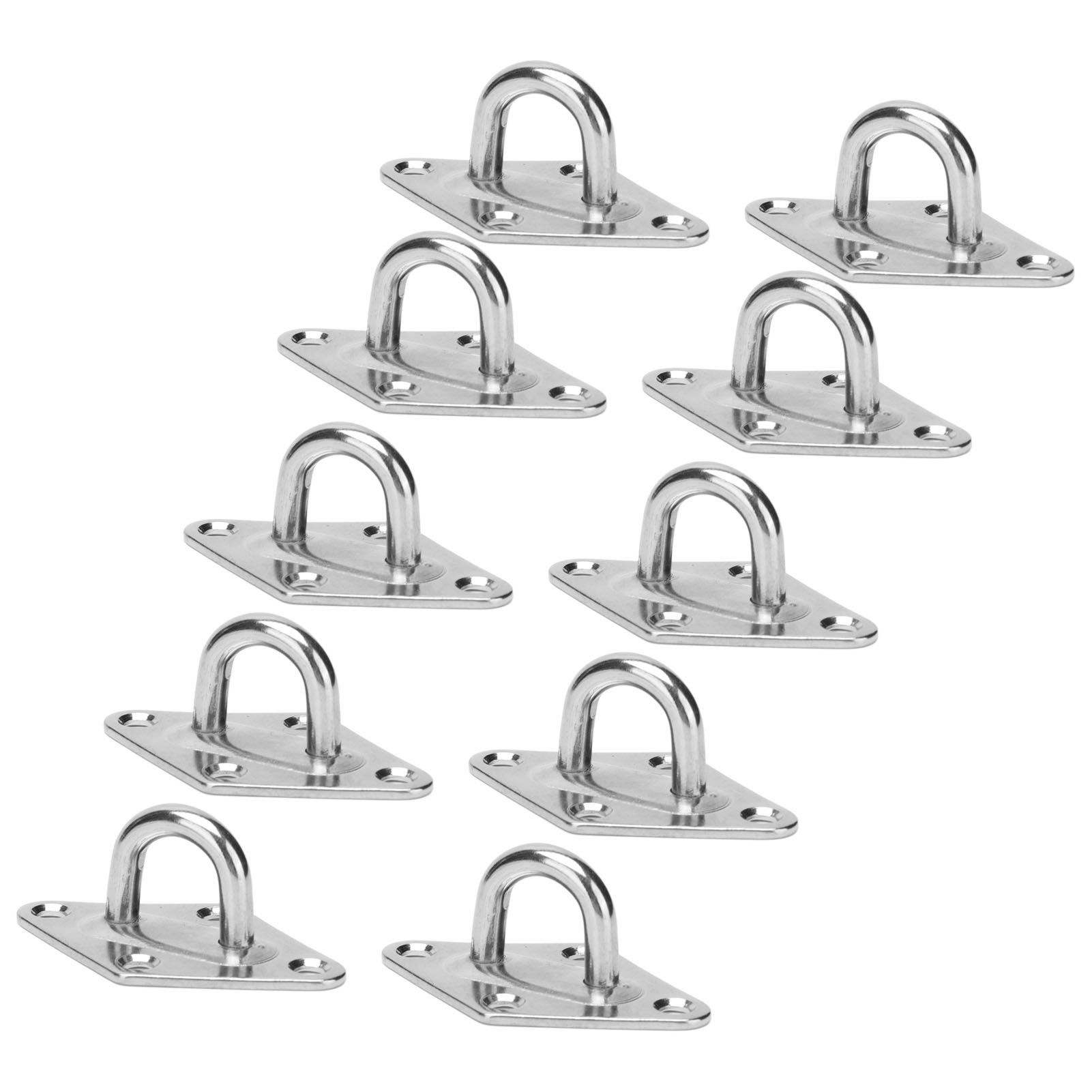 Set Mit 10 Schraubringen Aus Edelstahl 316, Robuste Befestigungsklammer In Marinequalität, Hängemattenhaken, 5-mm-aufhängeöse