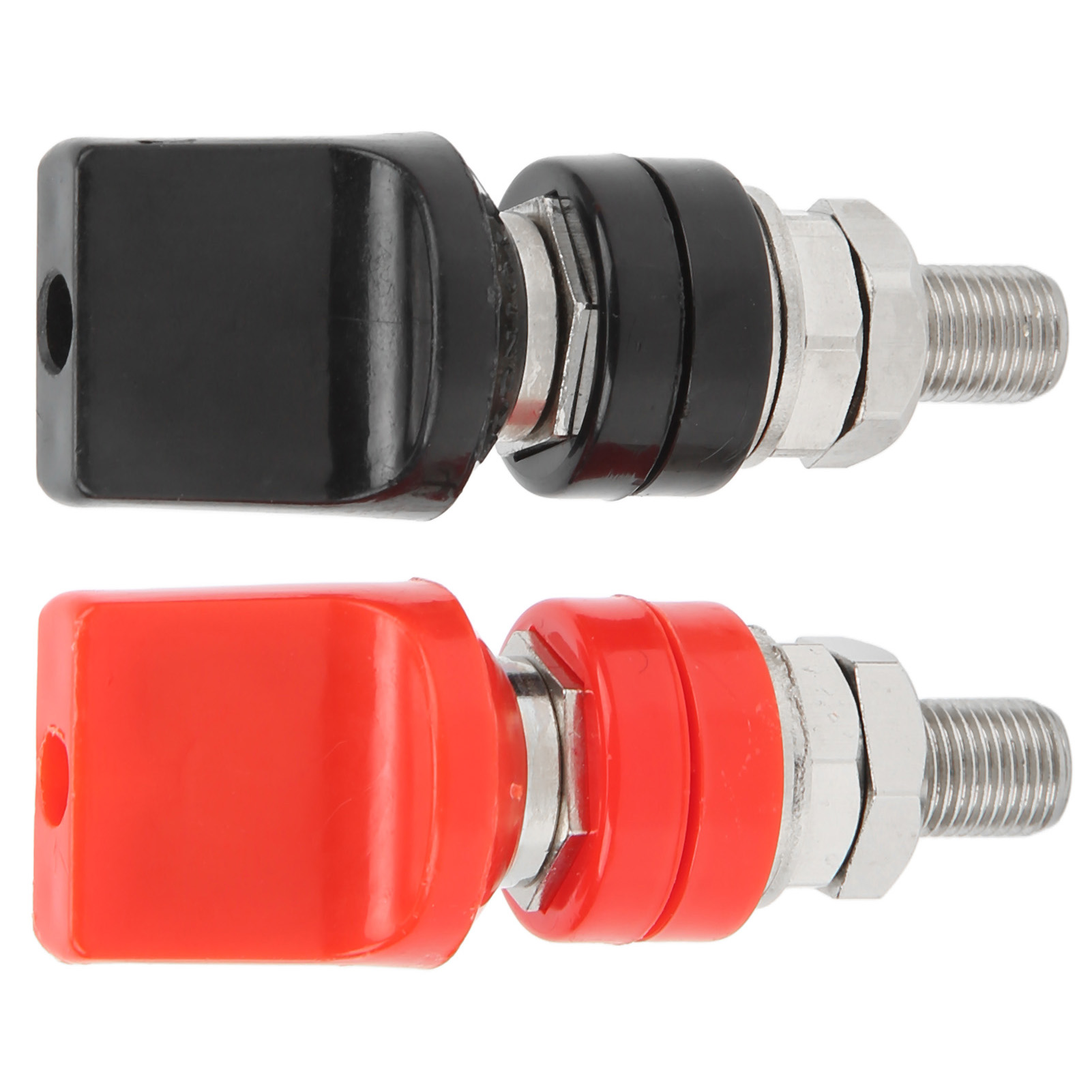 4-mm-messing-anschlussklemme, M10-schraube, Hochstrom-leistungsklemme Mit Flacher Kappe Und Buchse